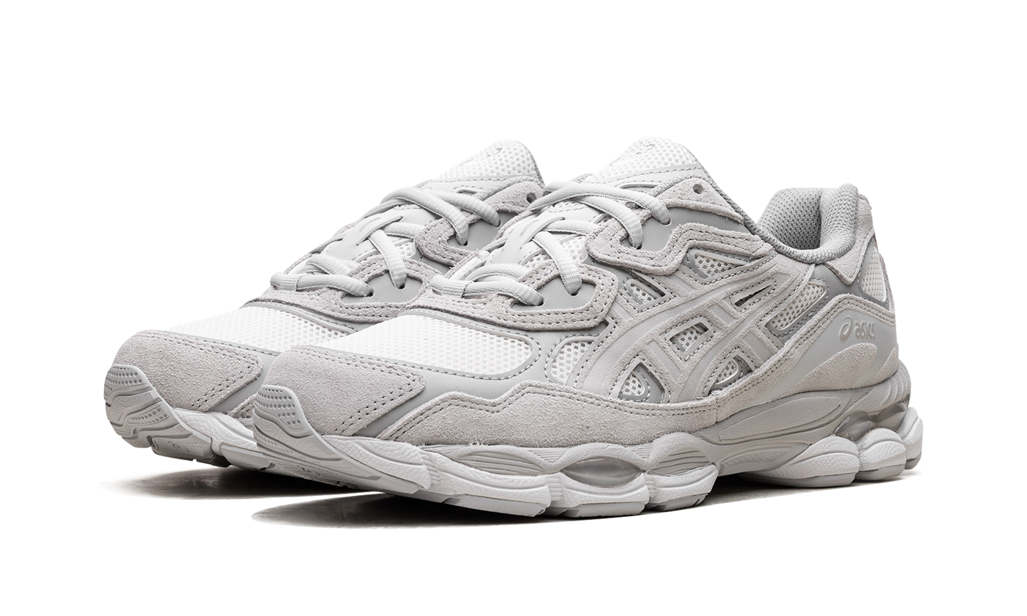 asics gel nyc cream cloud grey+1203A663-101+diagnol left view