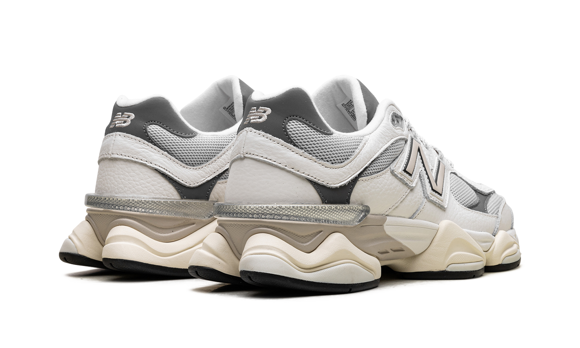 new balance 9060 sea salt castlerock+U9060AGA+diagnol right behind view