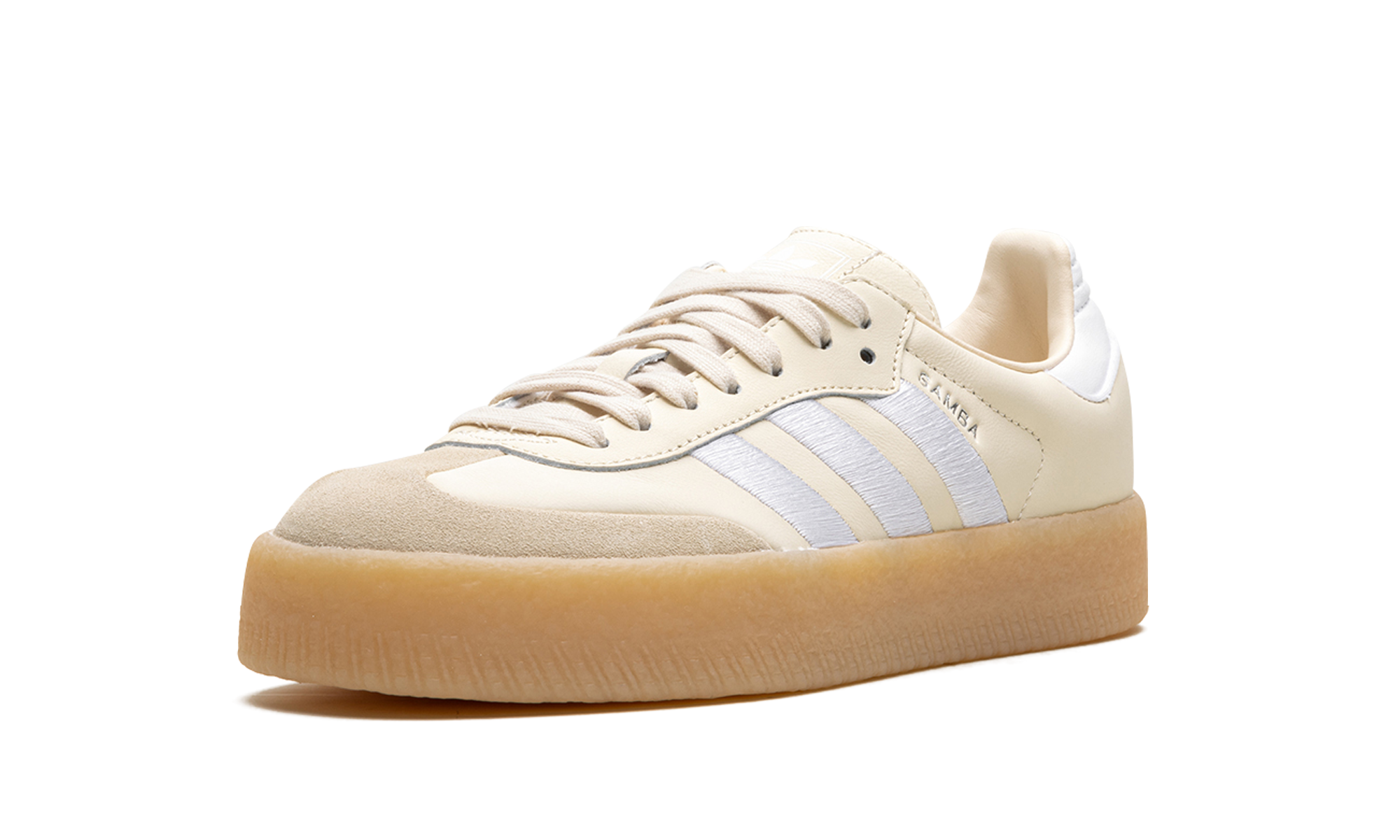 adidas sambae wonder white gum women s+ID0434+left diagnol single view