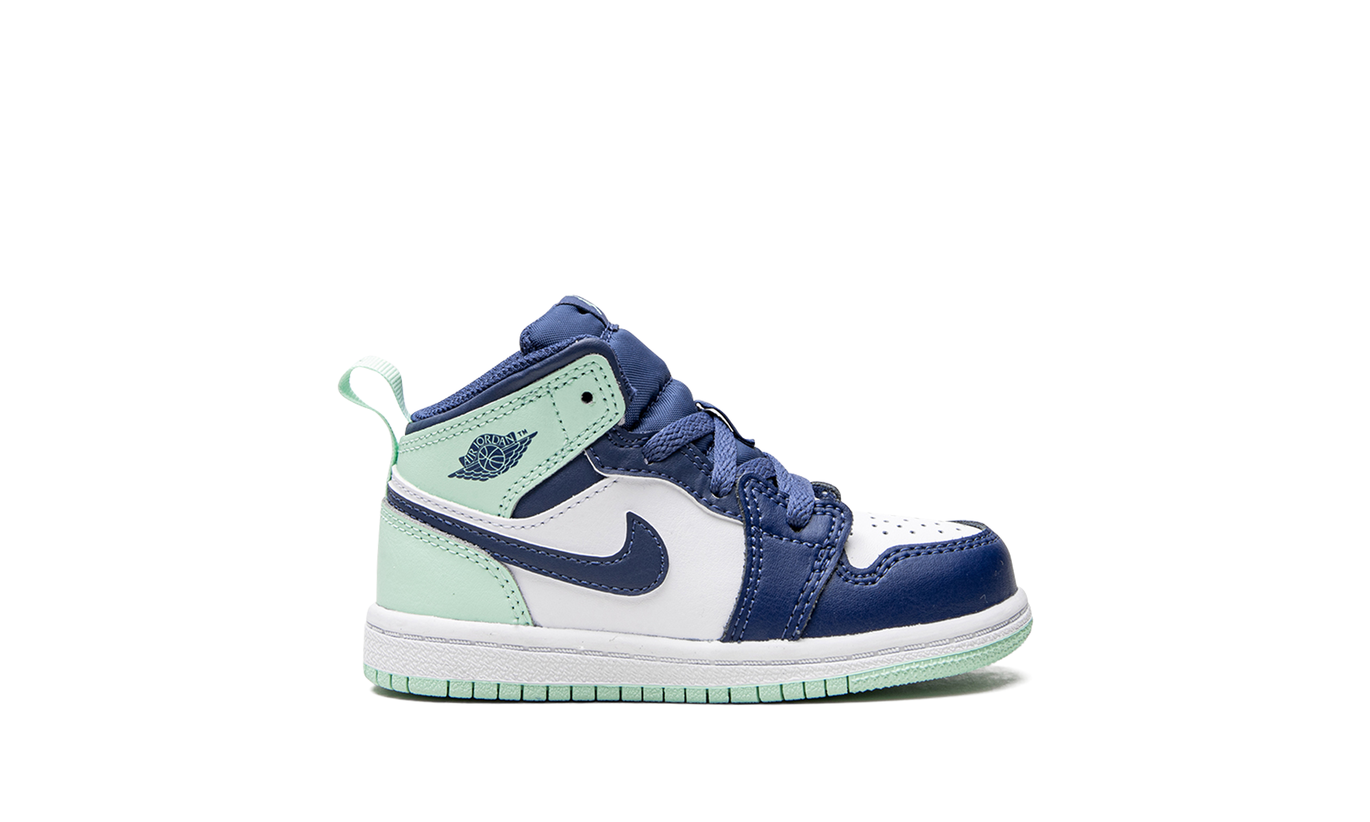 jordan 1 mid mystic navy mint foam td+640735-413+right view