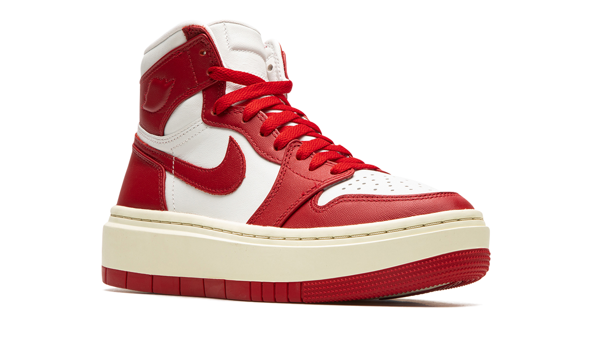 jordan 1 elevate high summit white varsity red women s+DN3253-116+diagnol right view
