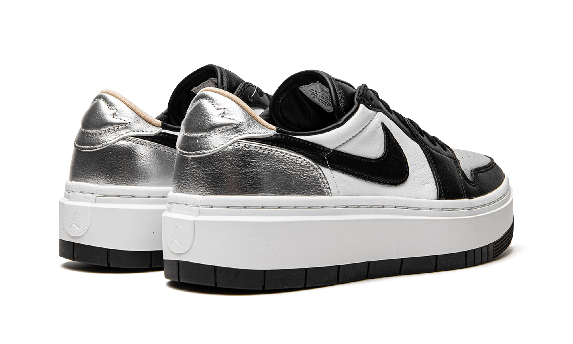 jordan 1 elevate low se silver toe women s+DQ8561-001+diagnol right behind view