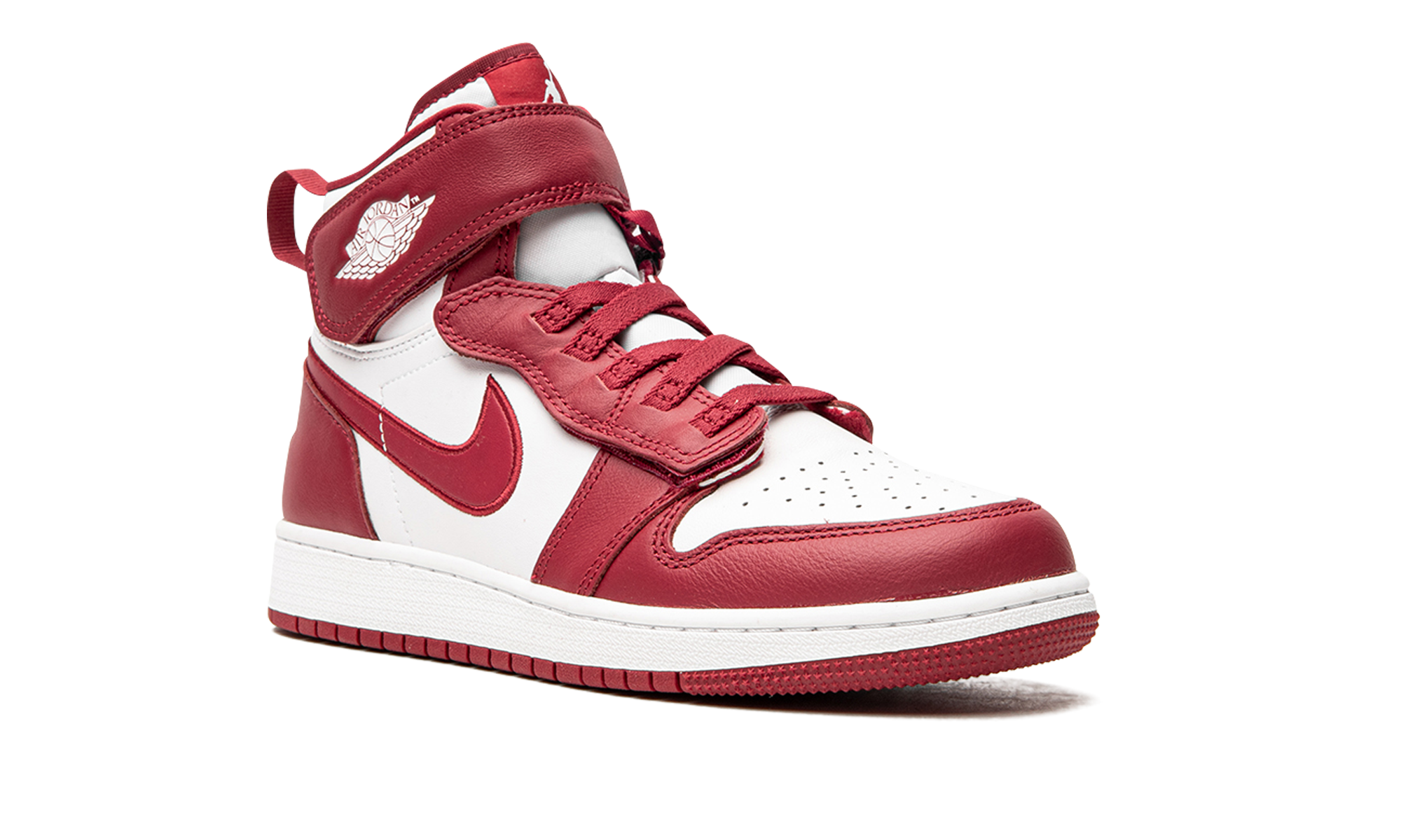 jordan 1 high flyease cardnial red gs+DC7986-601+diagnol right view
