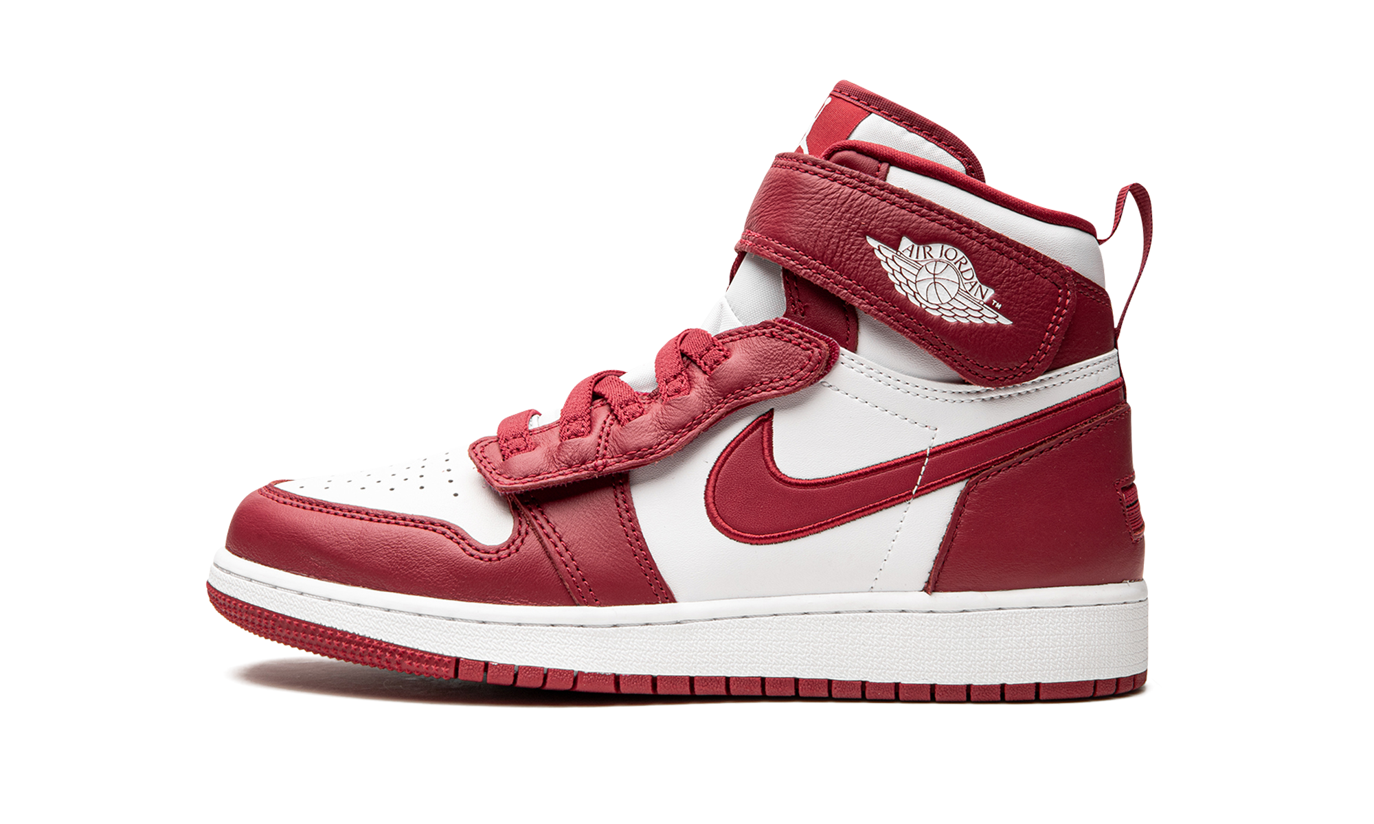 jordan 1 high flyease cardnial red gs+DC7986-601+diagnol right view 1