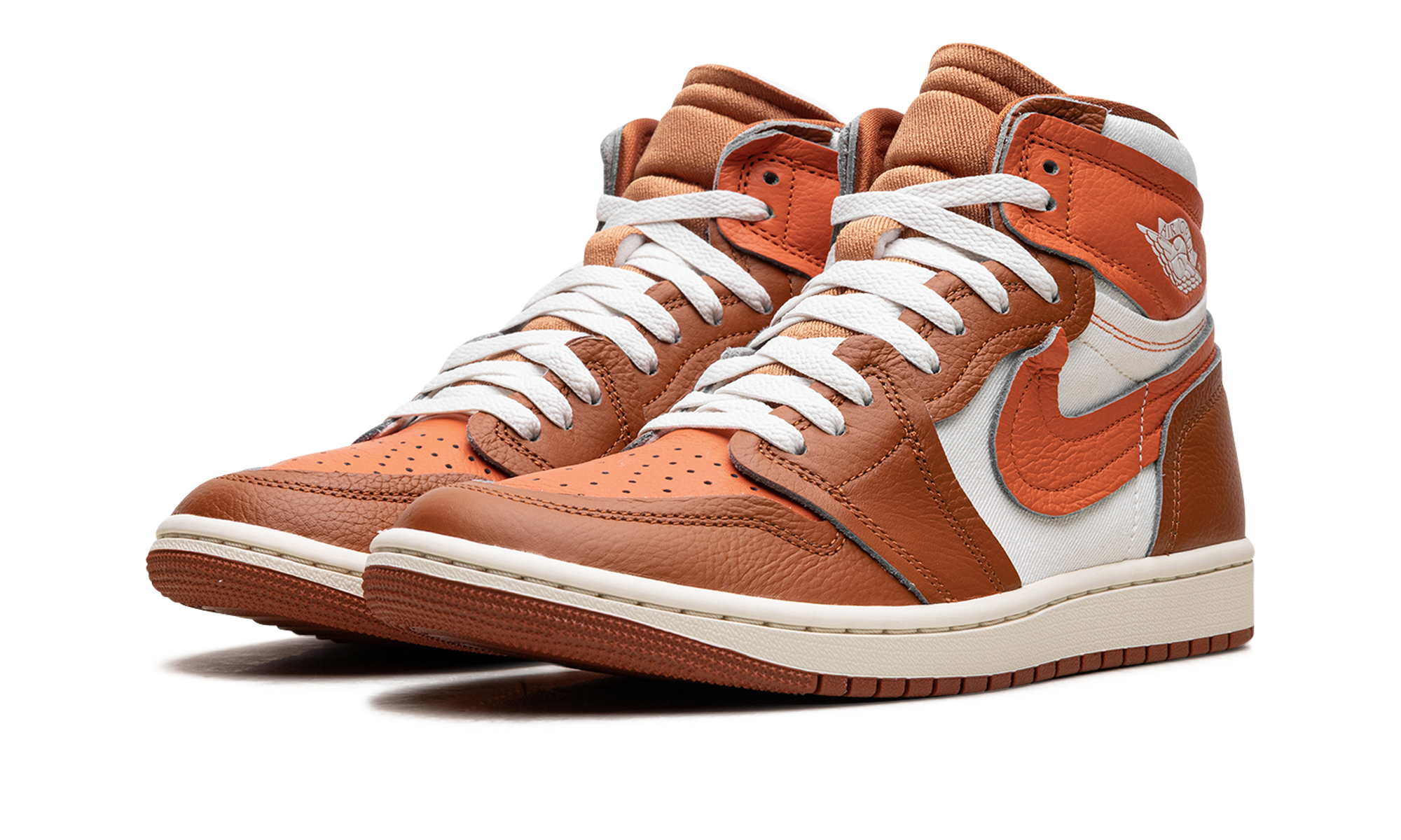jordan 1 high method of make desert orange women s+FB9891-800+diagnol left view