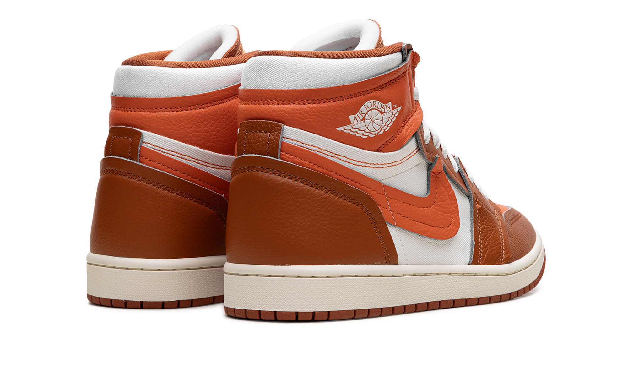 jordan 1 high method of make desert orange women s+FB9891-800+diagnol right behind view