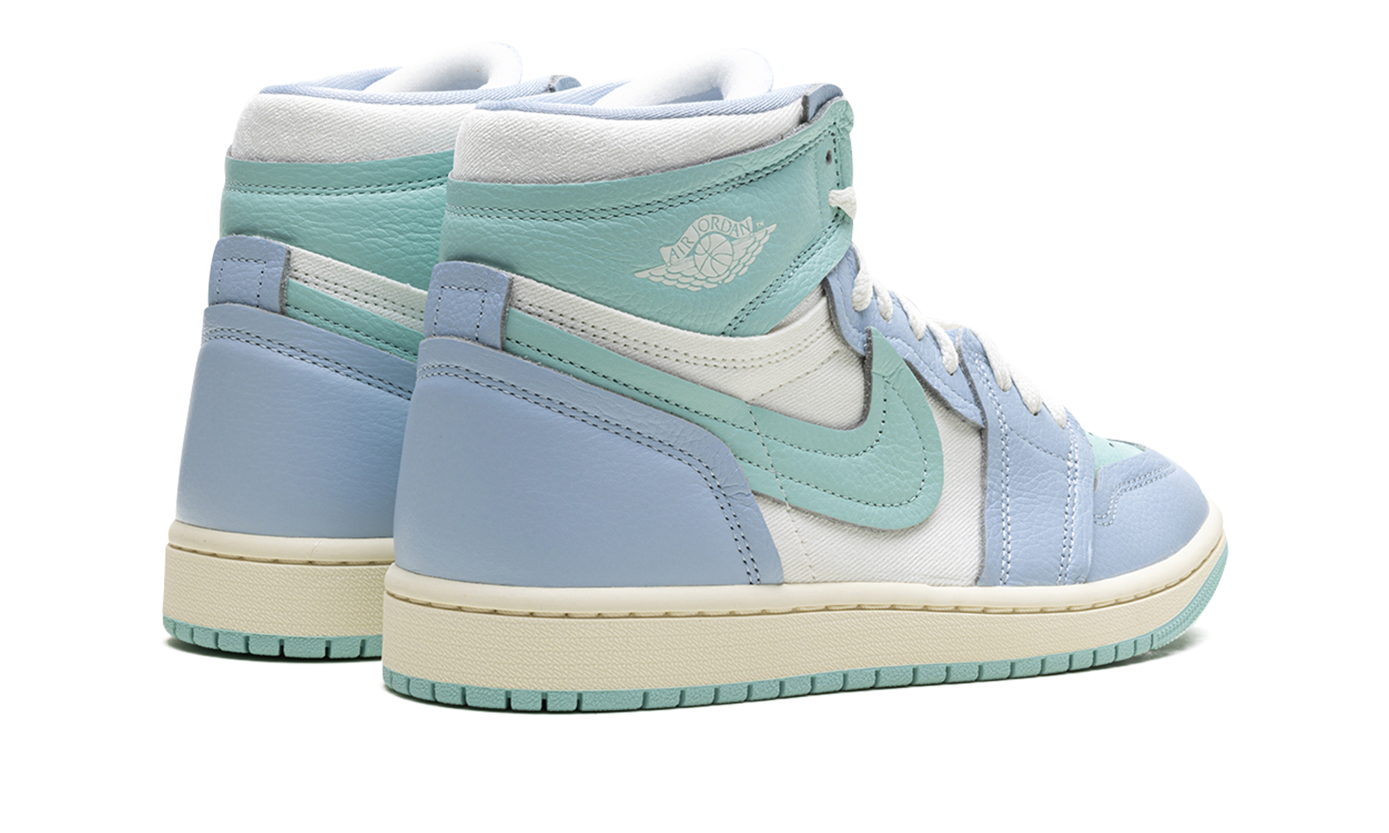 jordan 1 high method of make hydrogen blue women s+FB9891-401+diagnol right behind view