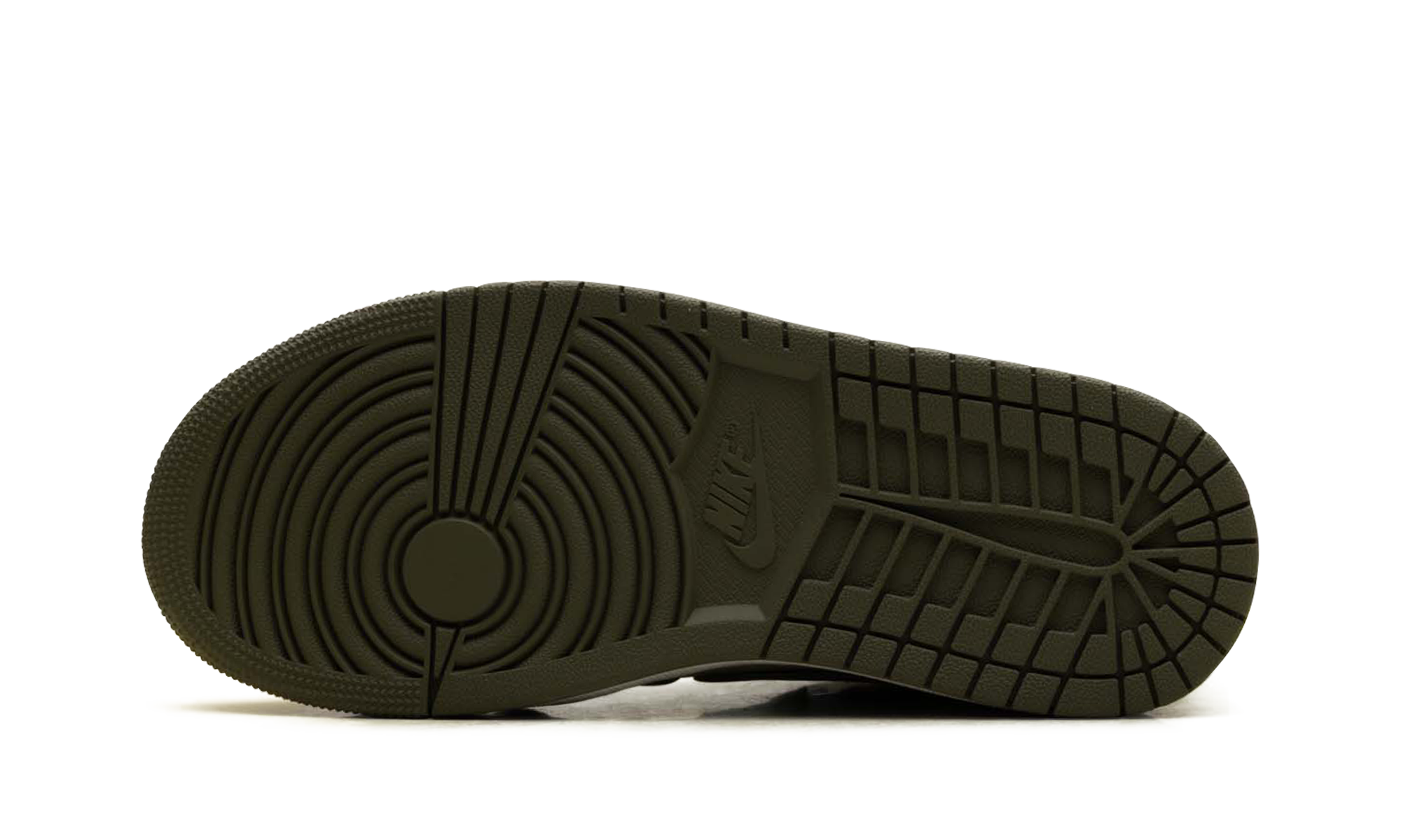 jordan 1 high method of make medium olive women s+FB9891-201+left diagnol single view