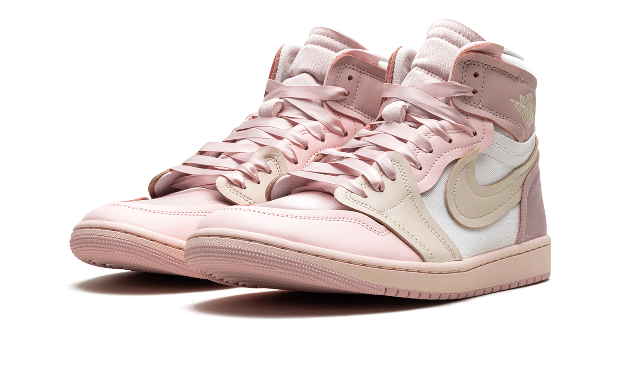 jordan 1 high method of make pink oxford women s+FZ8779-600+diagnol left view