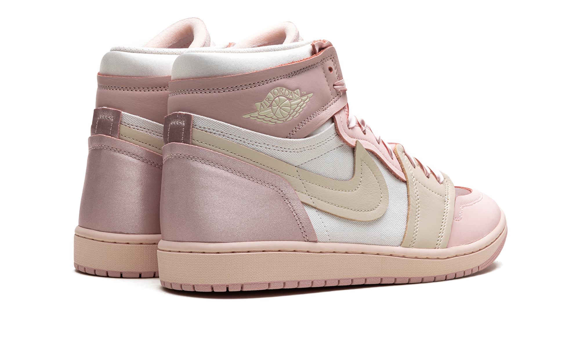 jordan 1 high method of make pink oxford women s+FZ8779-600+diagnol right behind view