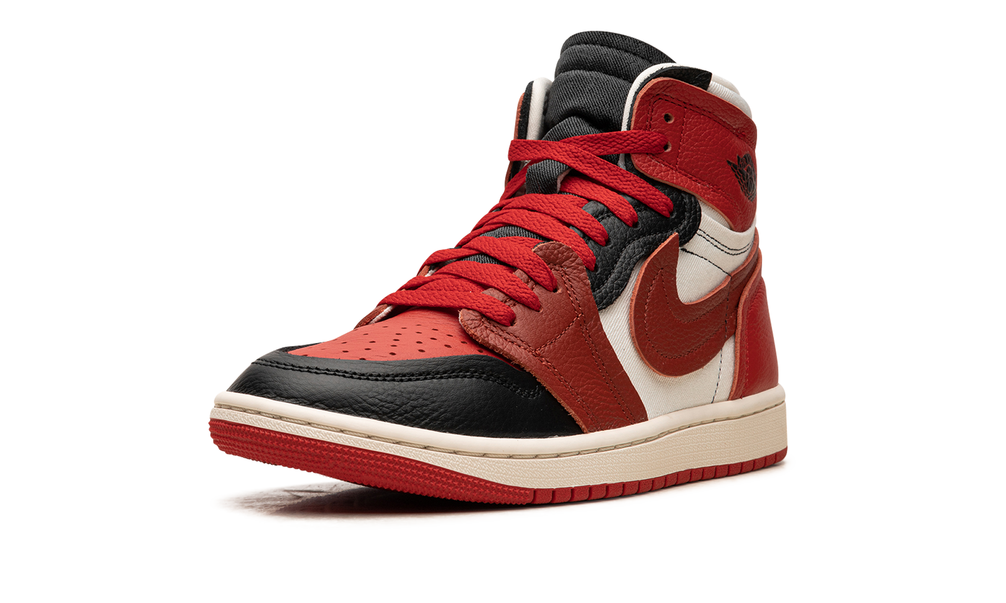 jordan 1 high method of make sport red women s+FB9891-600+left diagnol single view