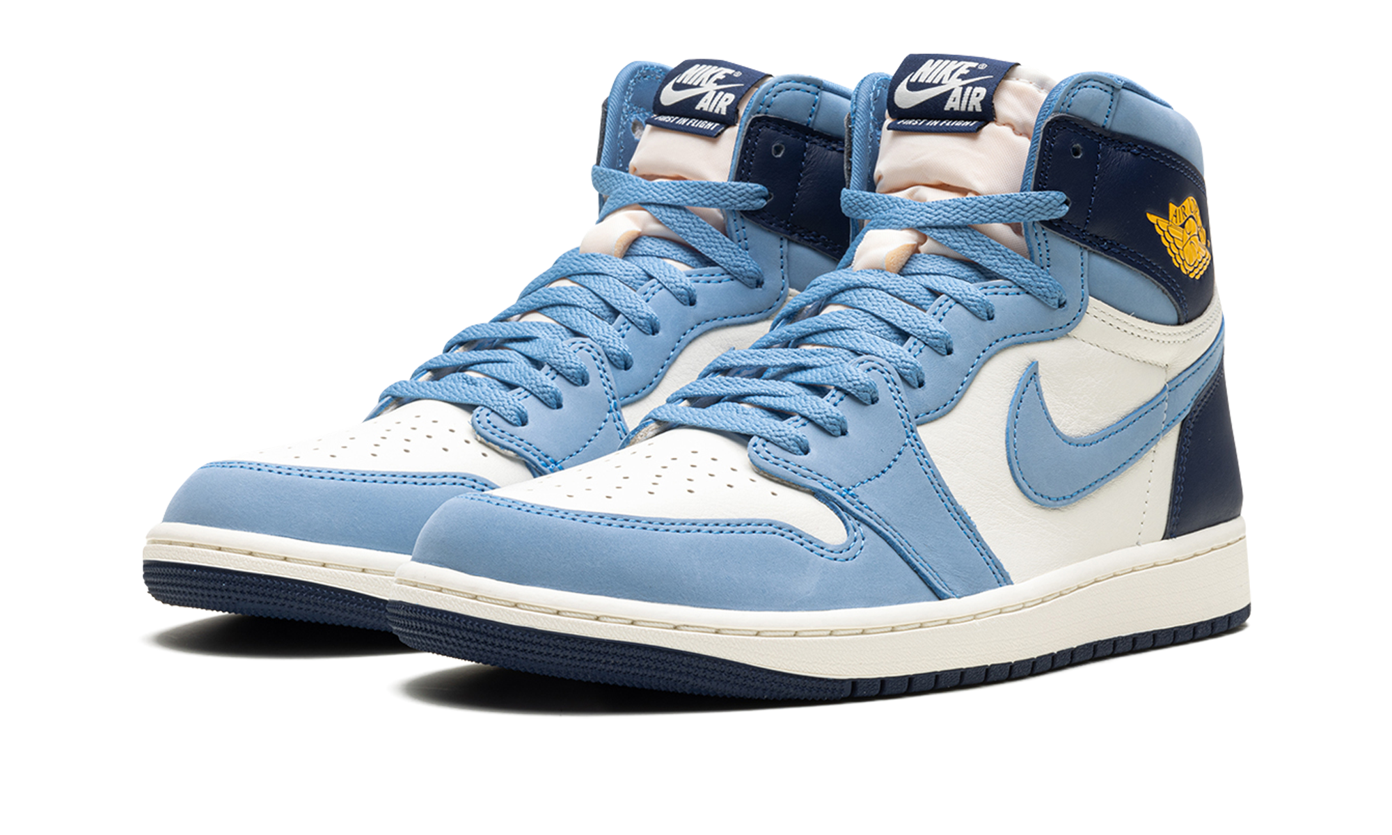 jordan 1 high og first in flight women s+FD2596-400+diagnol left view