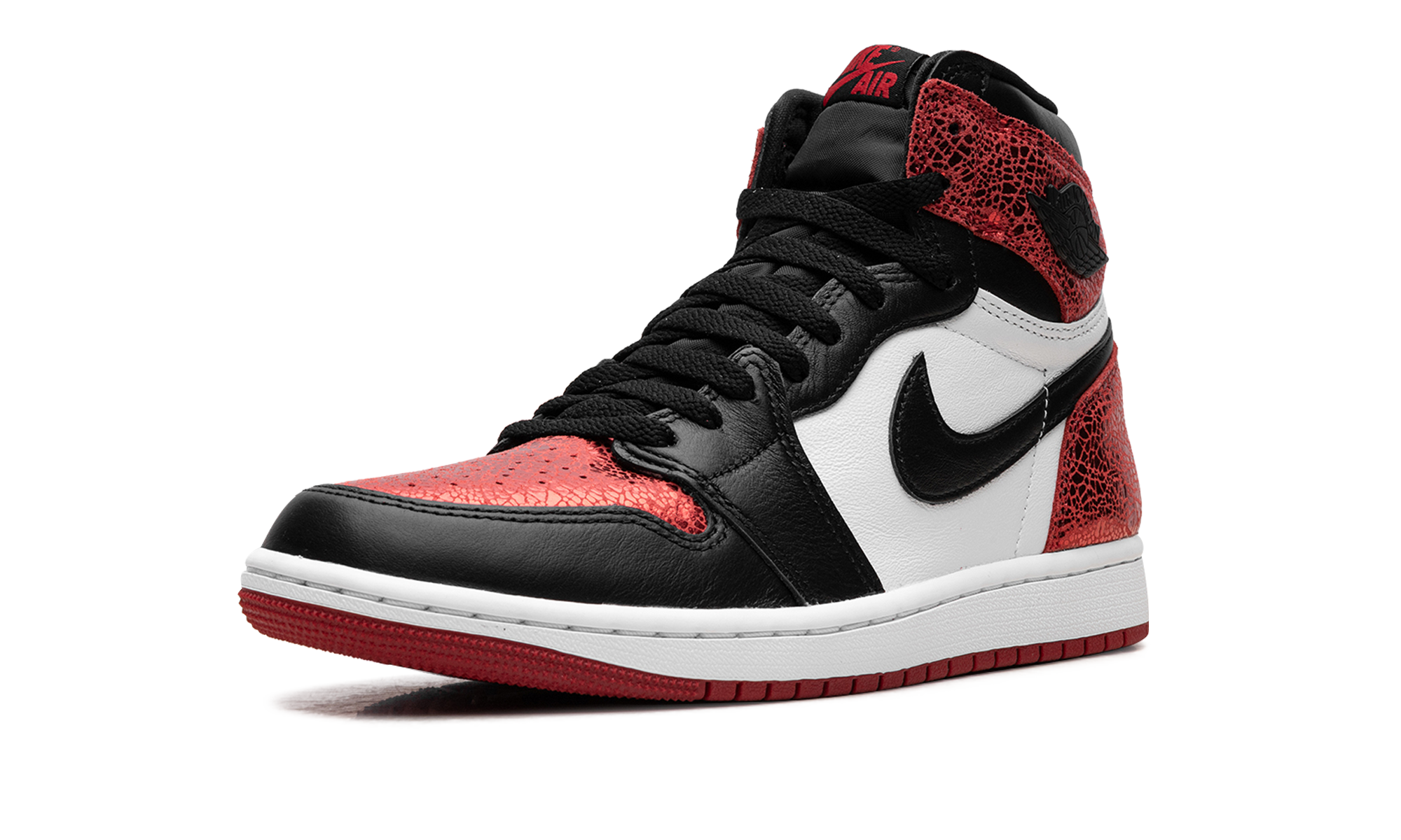 jordan 1 high og ruby women s+FD2596-602+left diagnol single view