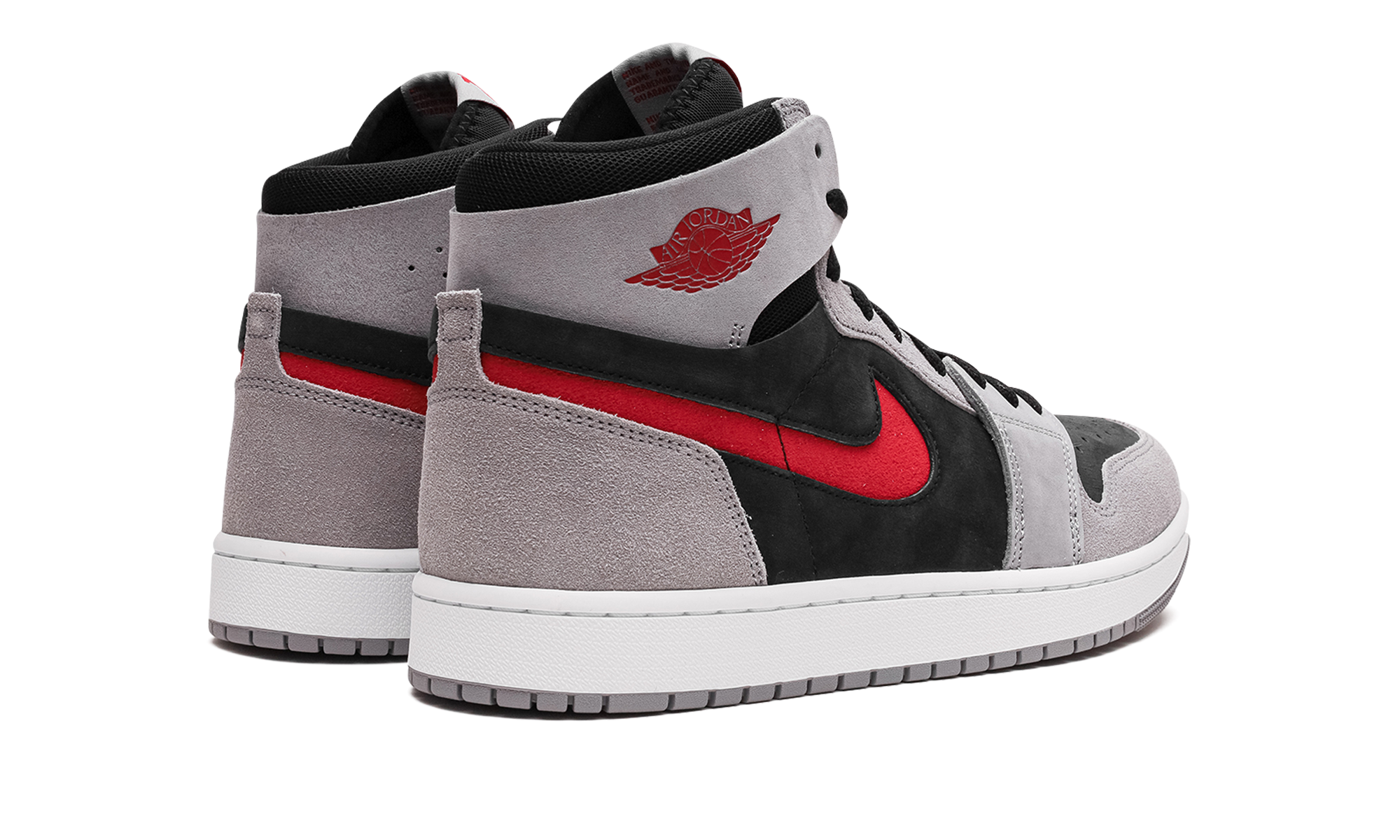 jordan 1 high zoom air cmft 2 black fire red cement+DV1307-060+diagnol right behind view