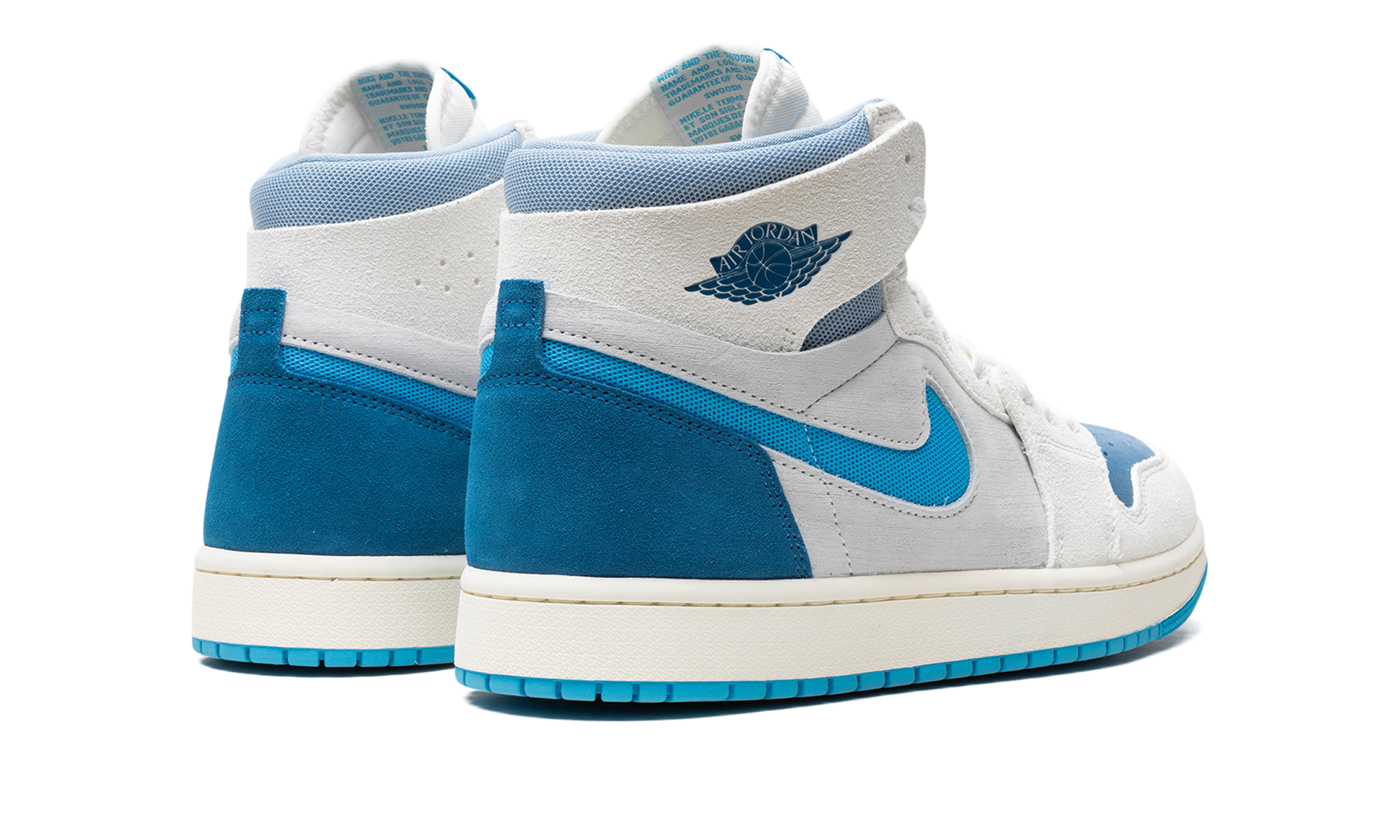jordan 1 high zoom air cmft 2 dark powder blue+DV1307-104+diagnol right behind view