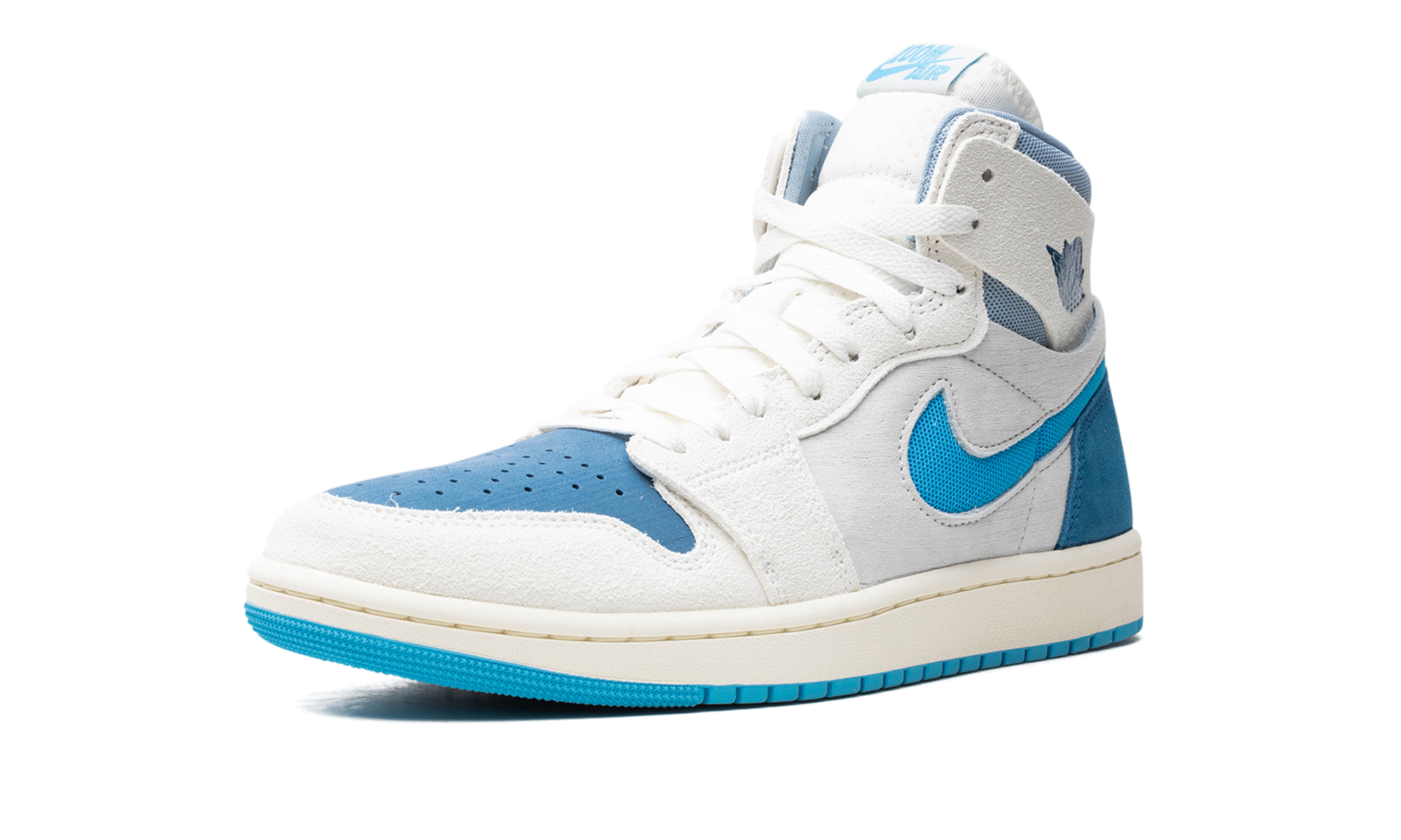 jordan 1 high zoom air cmft 2 dark powder blue+DV1307-104+left diagnol single view