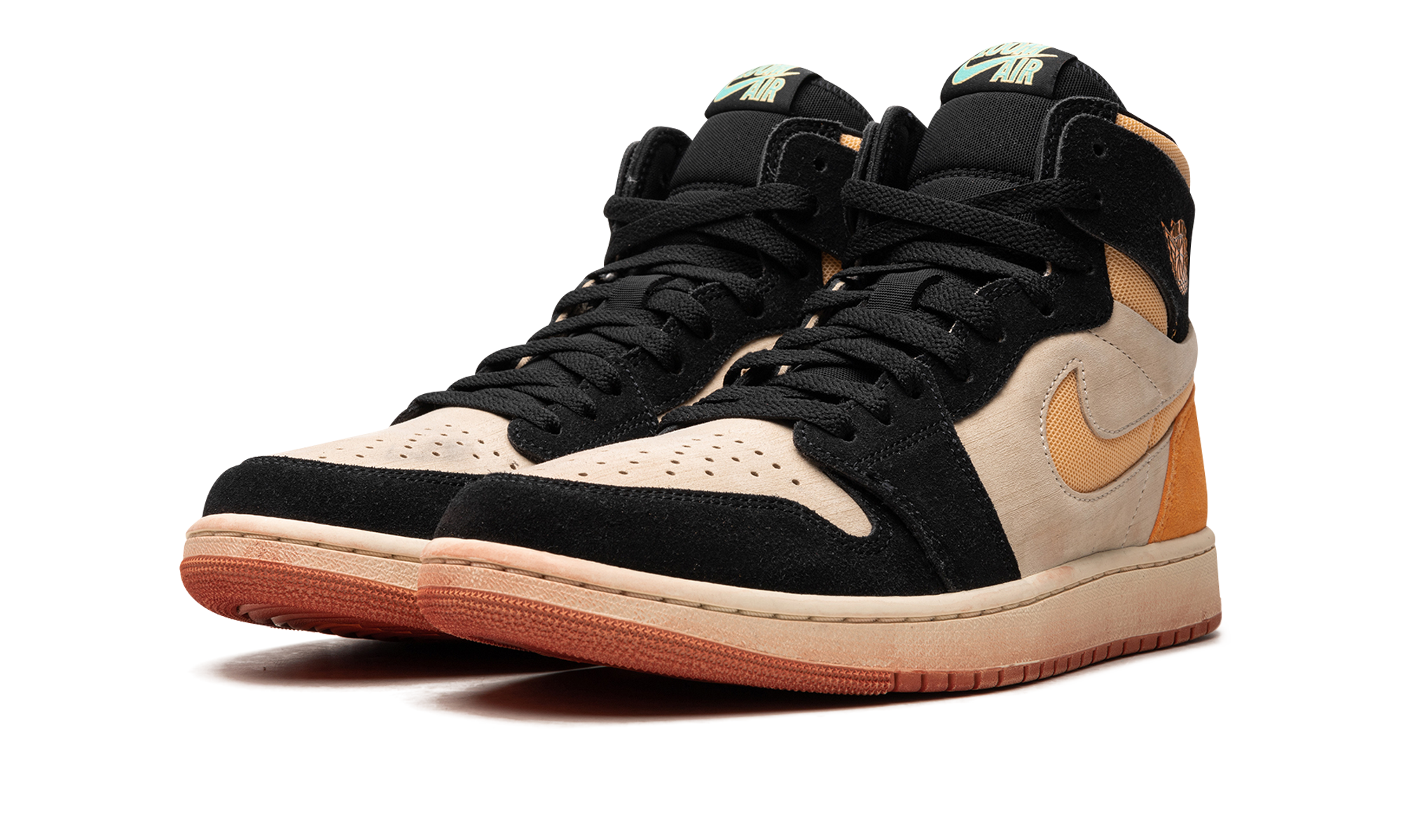 jordan 1 high zoom air cmft 2 muslin vivid orange+DV1307-100+diagnol left view