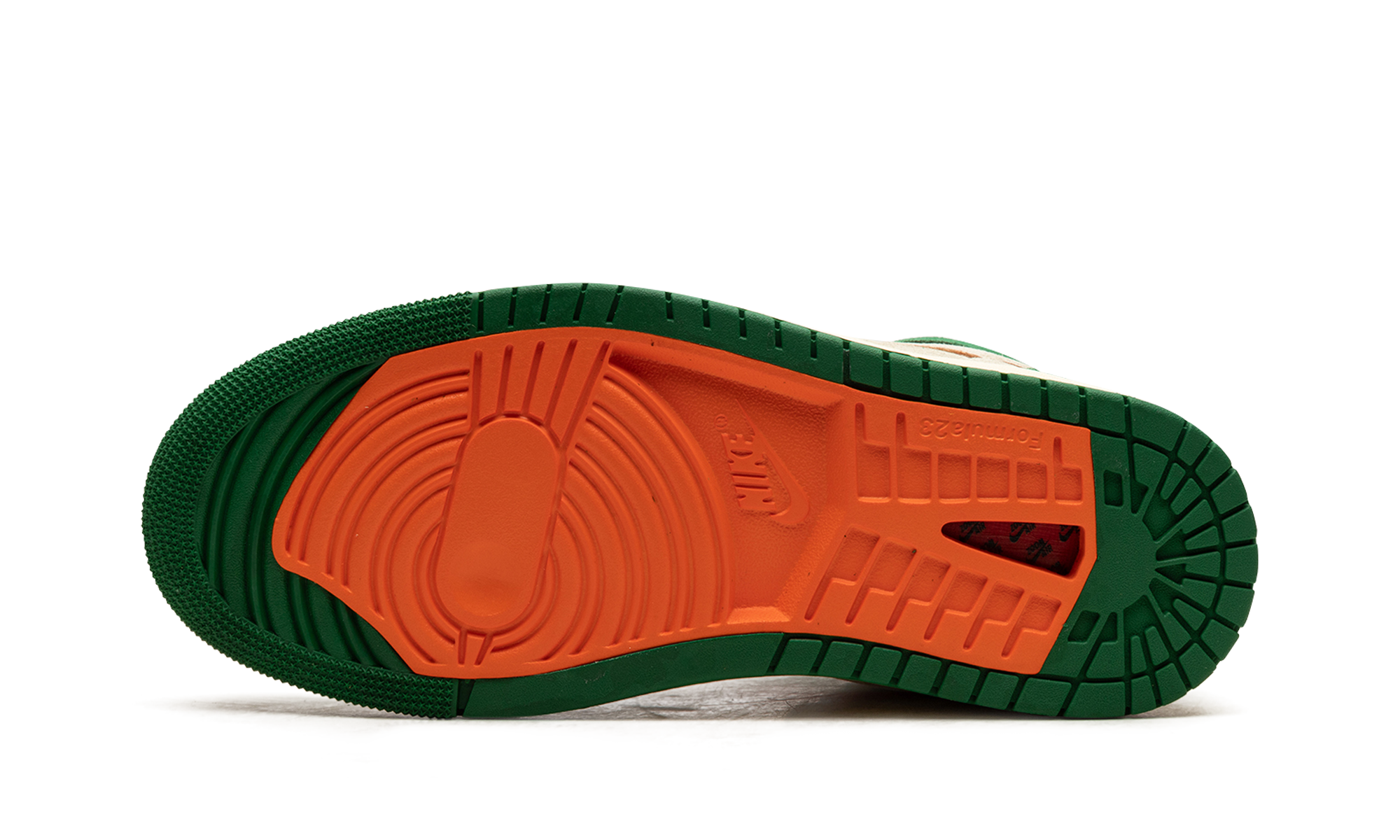 jordan 1 high zoom air cmft 2 pine green orange blaze women s+DV1305-308+bottom view