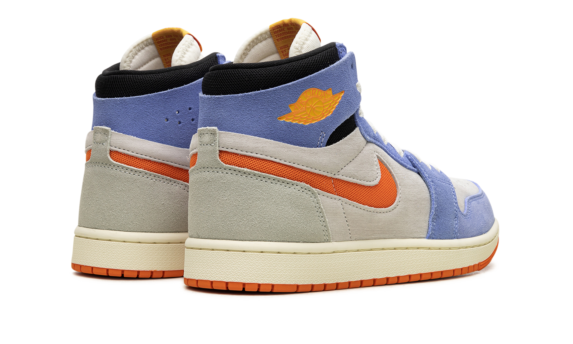 jordan 1 high zoom air cmft 2 royal pulse alpha orange+DV1307-184+diagnol right behind view