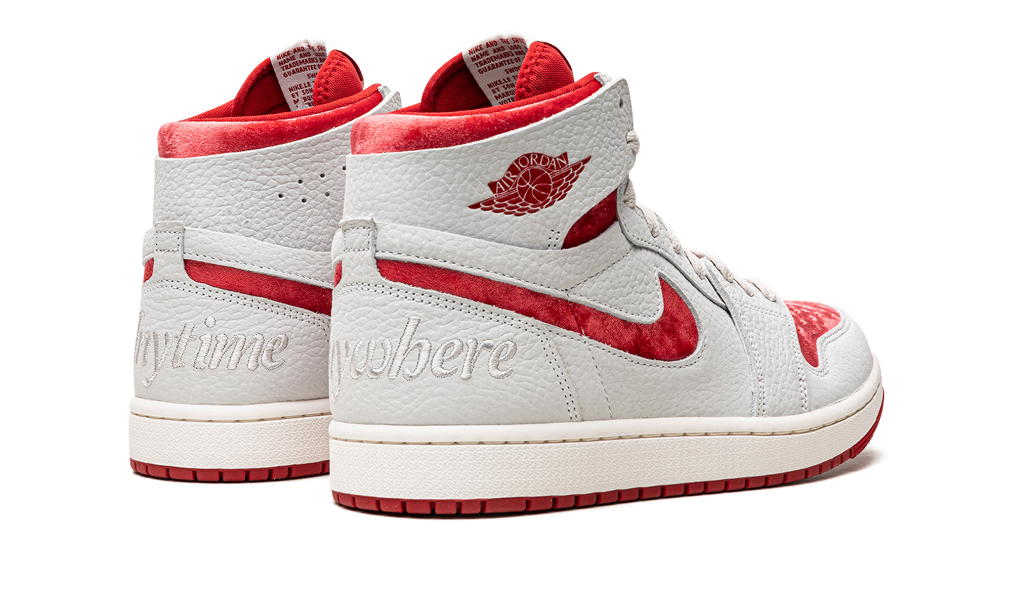 jordan 1 high zoom air cmft 2 valentine s day 2023 women s+DV1304-106+diagnol right behind view