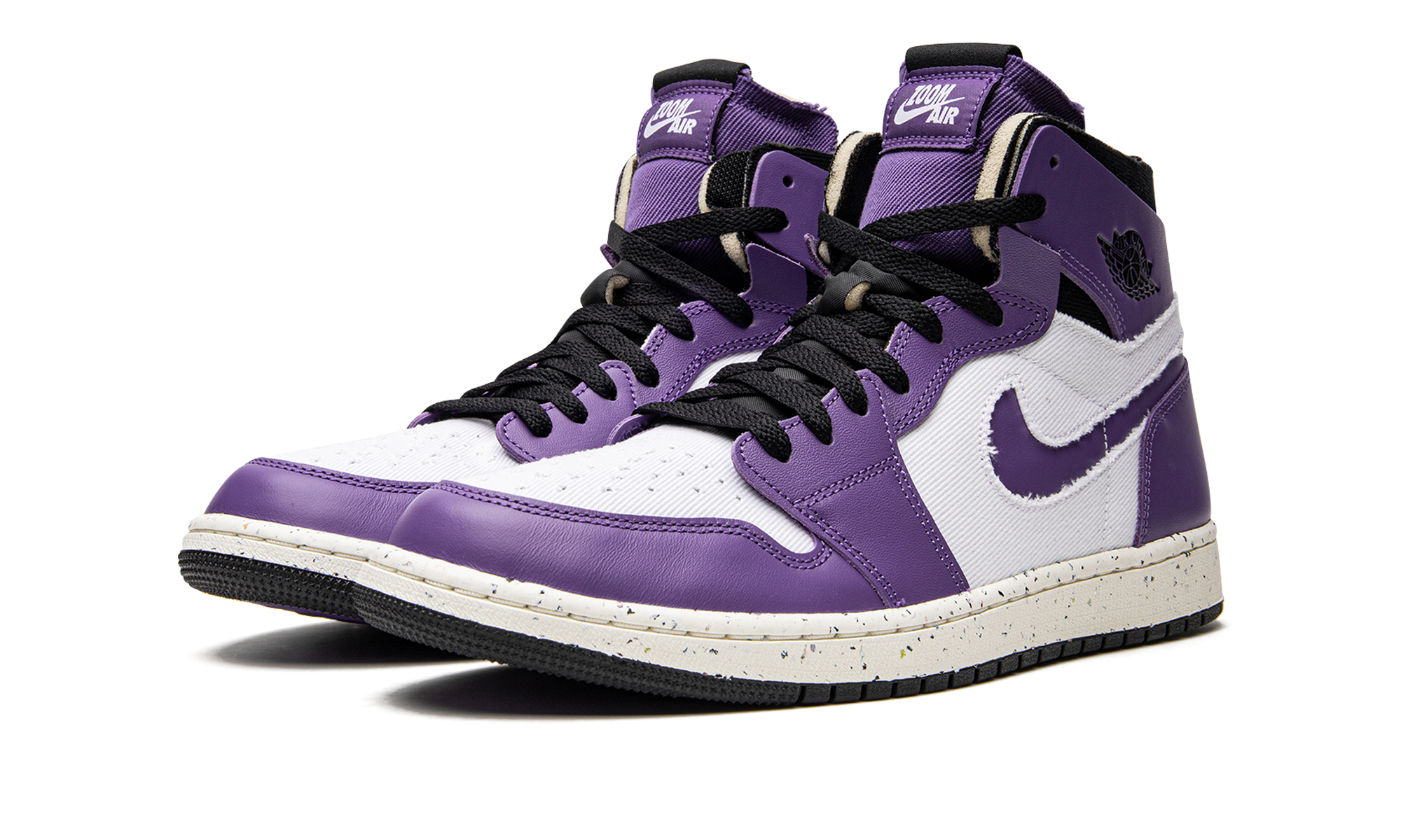 jordan 1 high zoom air cmft crater purple+CT0978-501+diagnol left view