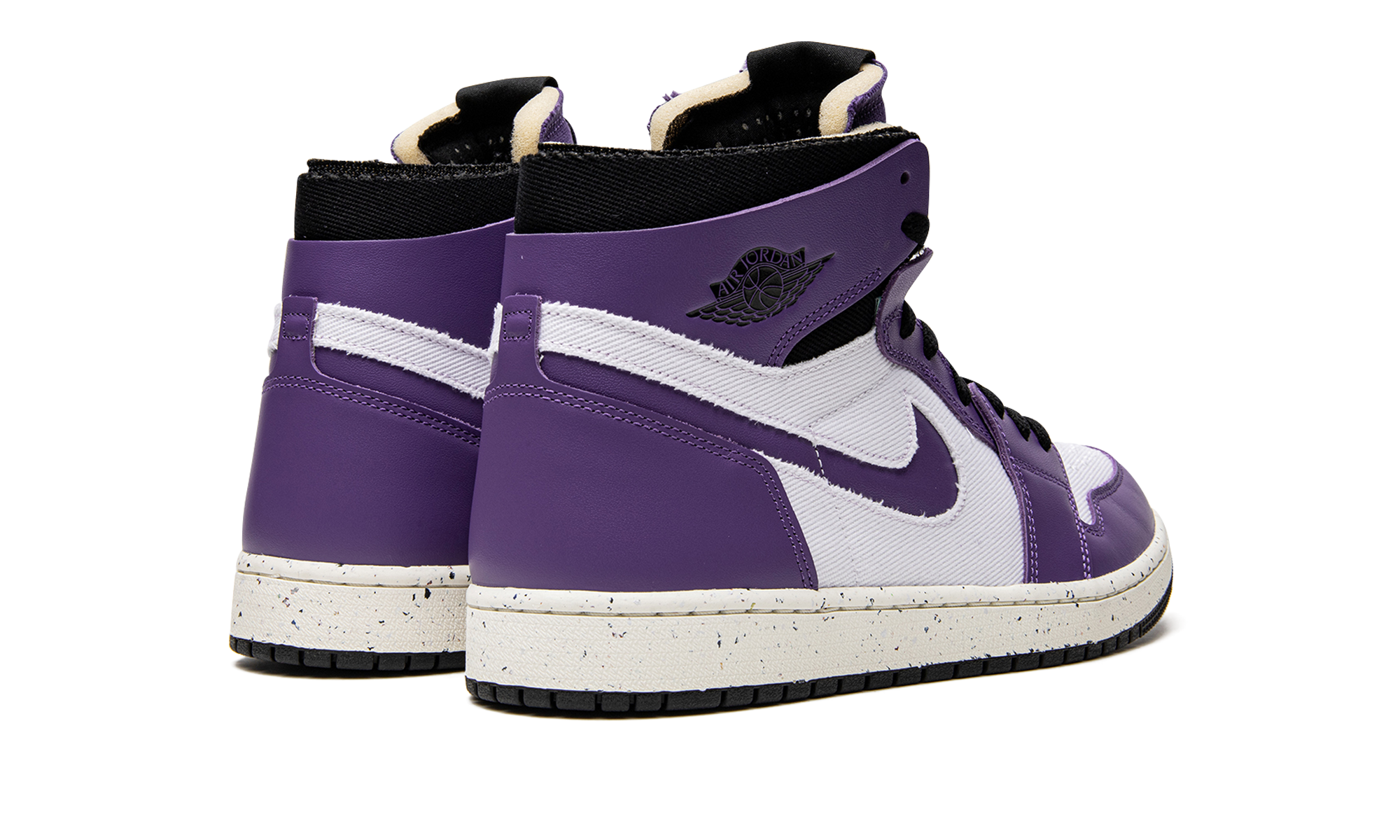 jordan 1 high zoom air cmft crater purple+CT0978-501+diagnol right behind view