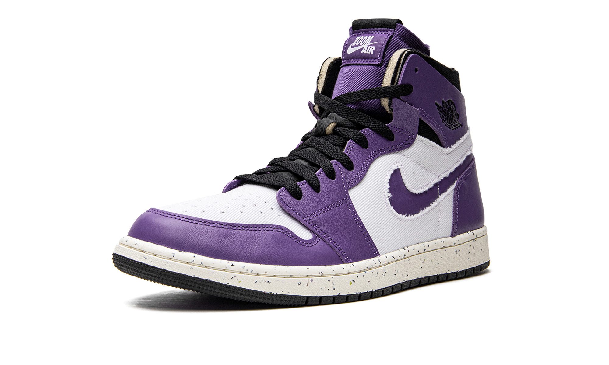 jordan 1 high zoom air cmft crater purple+CT0978-501+left diagnol single view