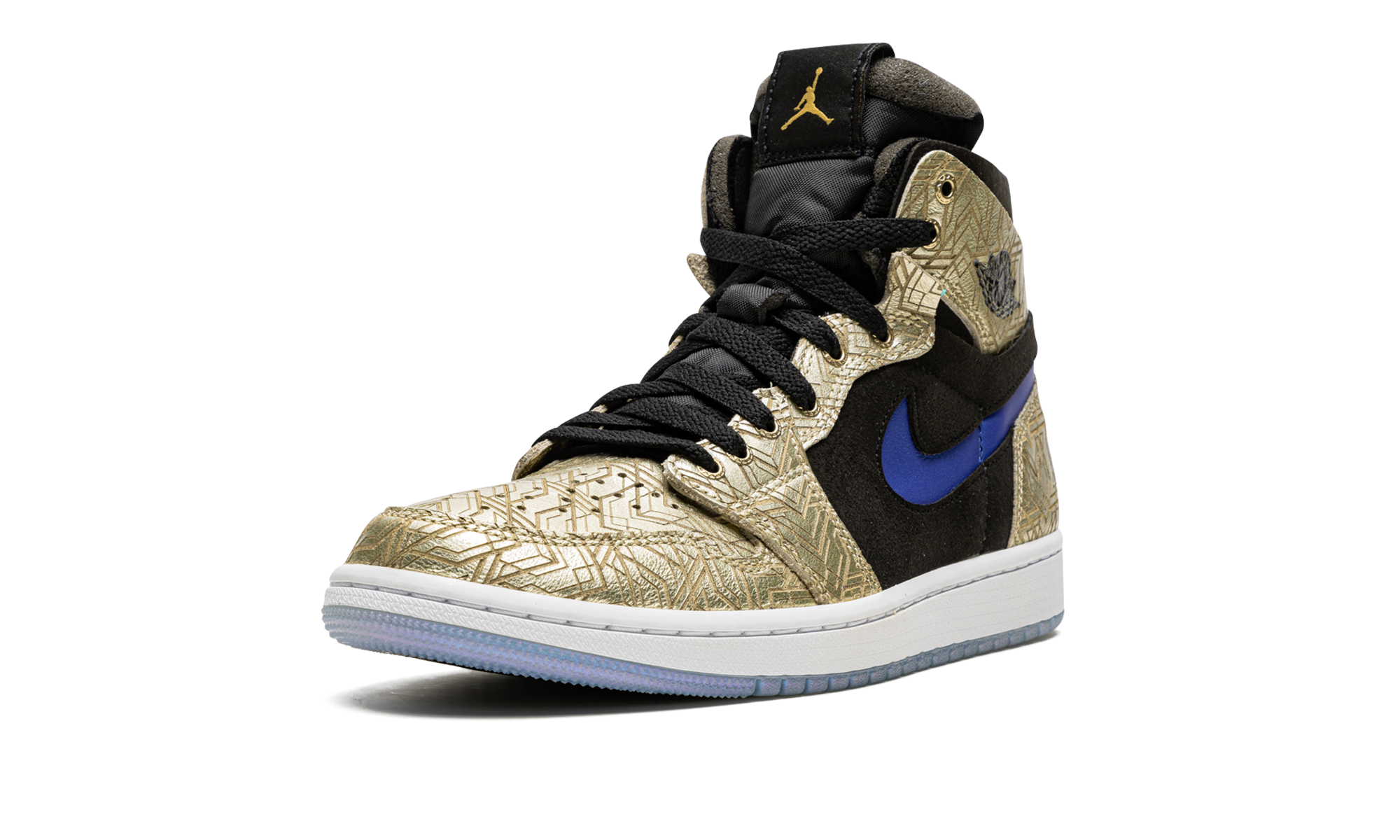 jordan 1 high zoom air cmft gold laser+DQ0659-700+left diagnol single view
