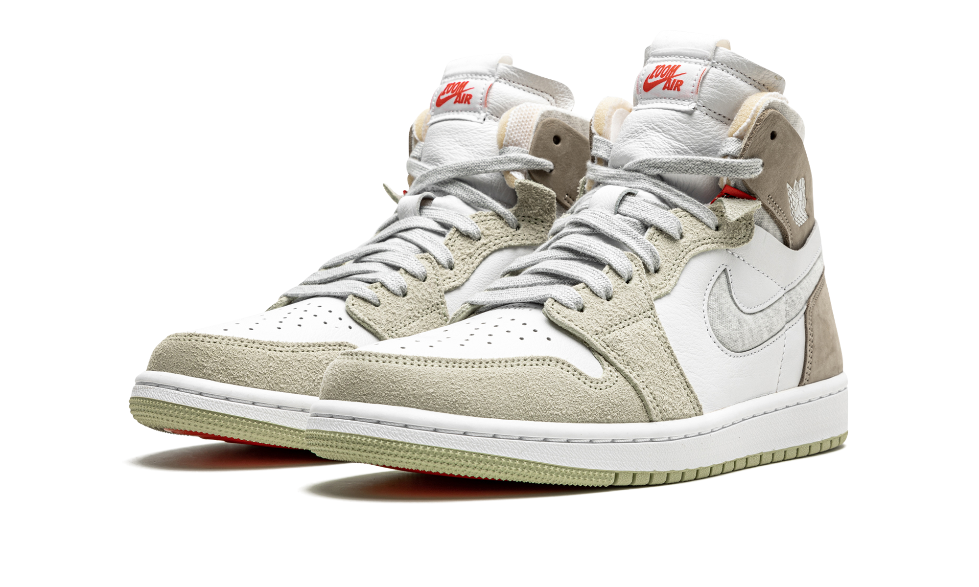 jordan 1 high zoom air cmft olive aura women s+CT0979-102+diagnol left view