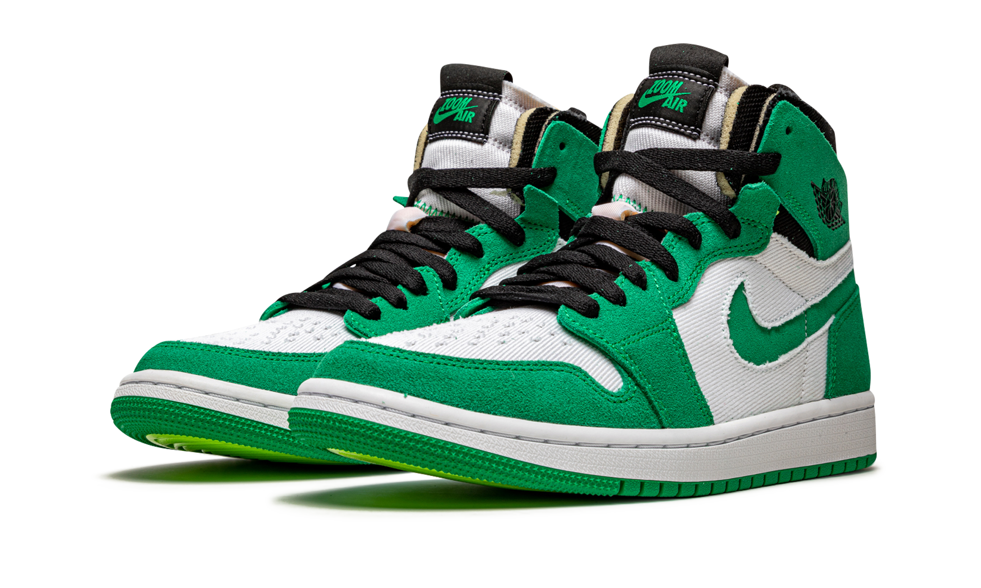 jordan 1 high zoom air cmft stadium green+CT0978-300+diagnol left view