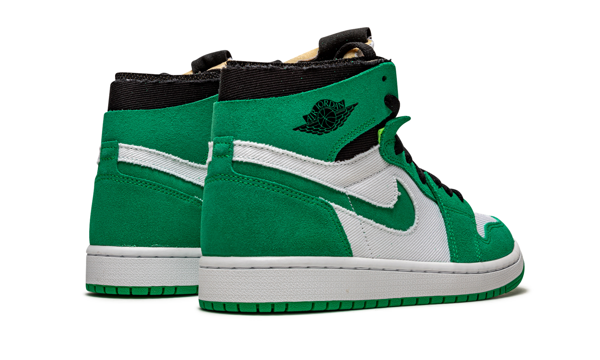 jordan 1 high zoom air cmft stadium green+CT0978-300+diagnol right behind view