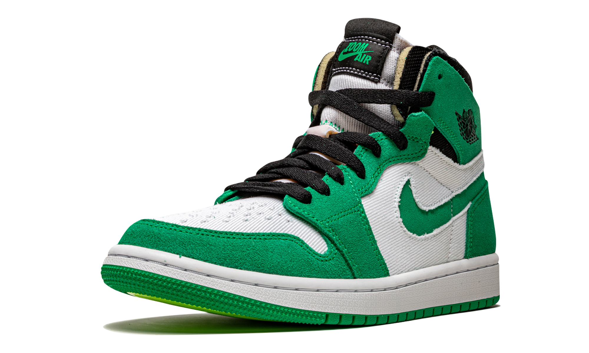 jordan 1 high zoom air cmft stadium green+CT0978-300+left diagnol single view