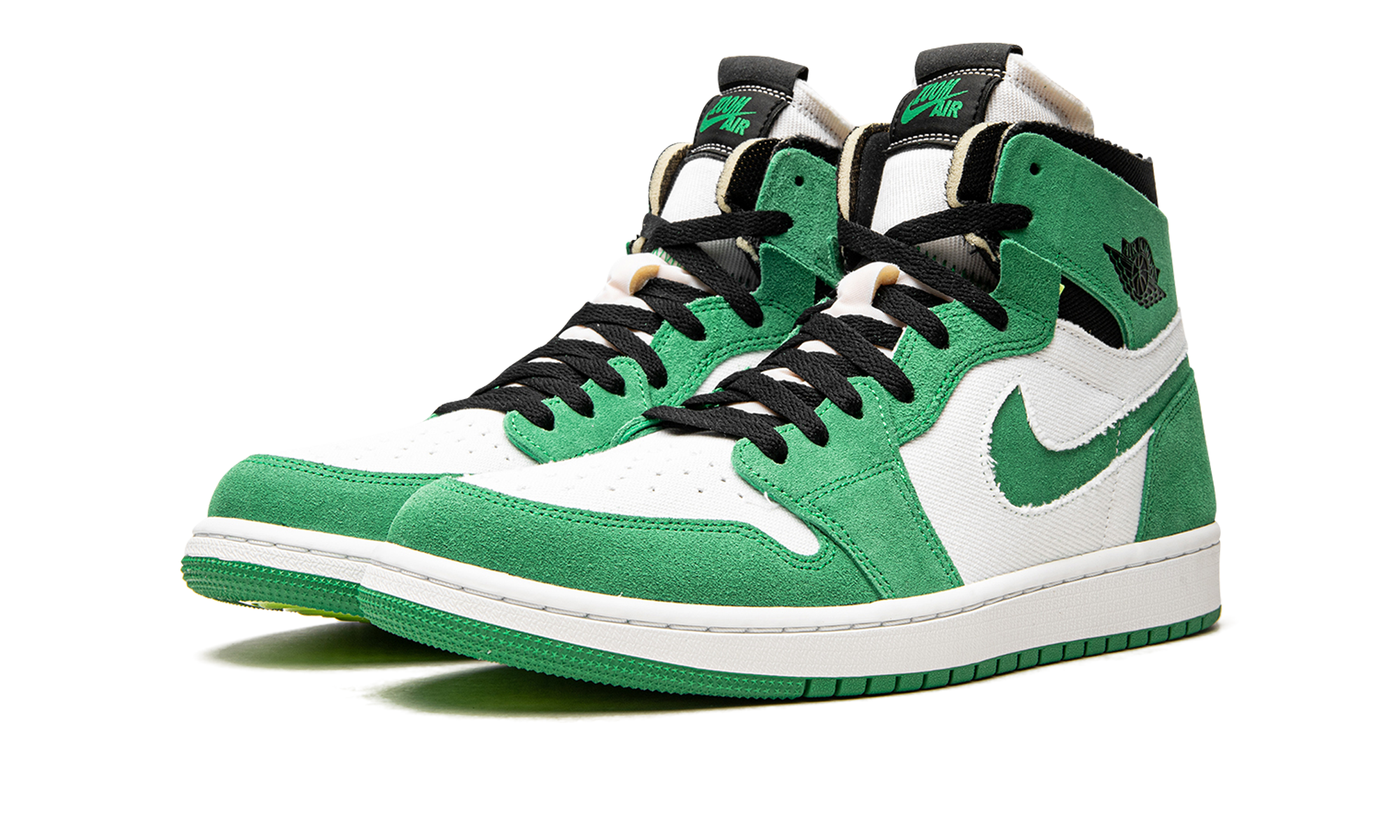jordan 1 high zoom air cmft stadium green women s+CT0979-300+diagnol left view