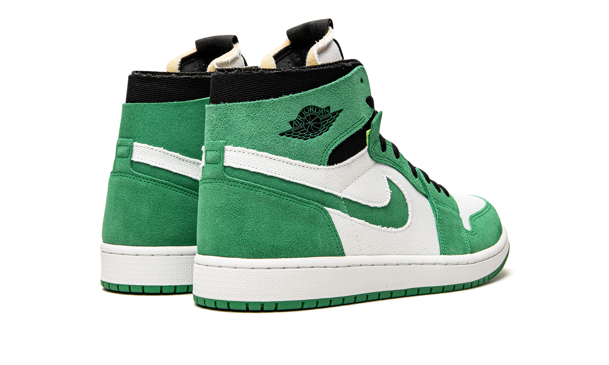 jordan 1 high zoom air cmft stadium green women s+CT0979-300+diagnol right behind view