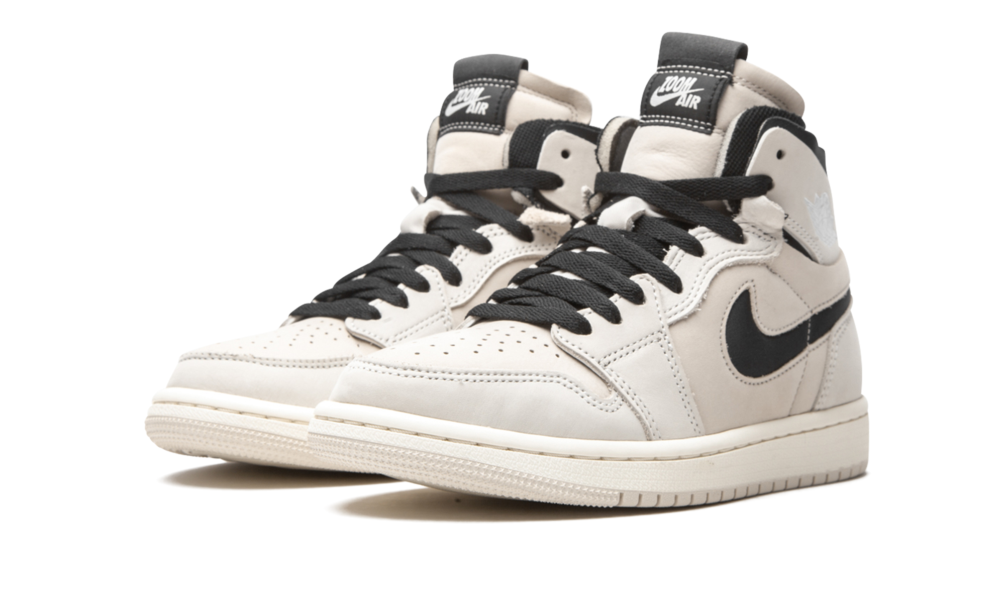 jordan 1 high zoom air cmft summit white black women s+CT0979-100+diagnol left view