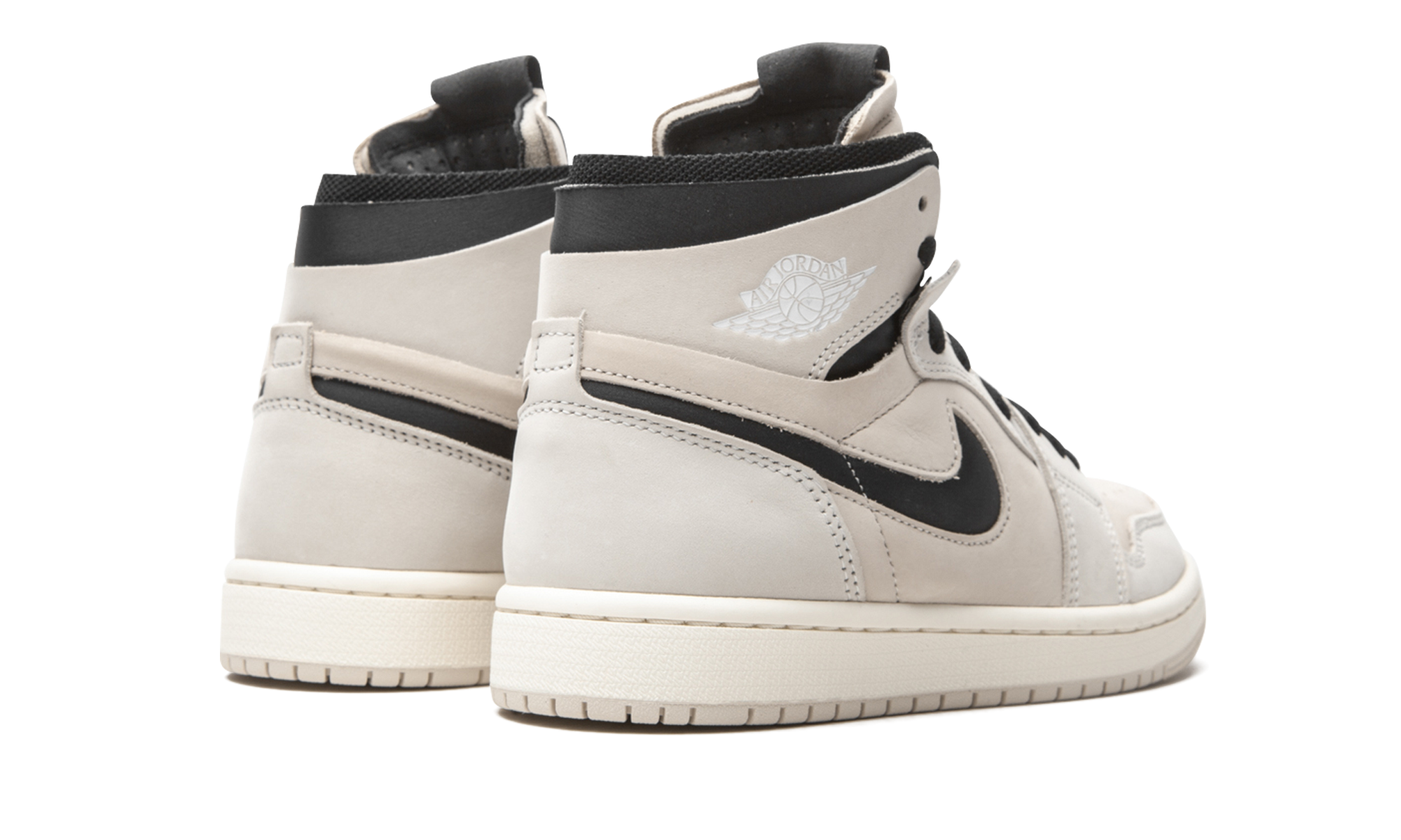 jordan 1 high zoom air cmft summit white black women s+CT0979-100+diagnol right behind view