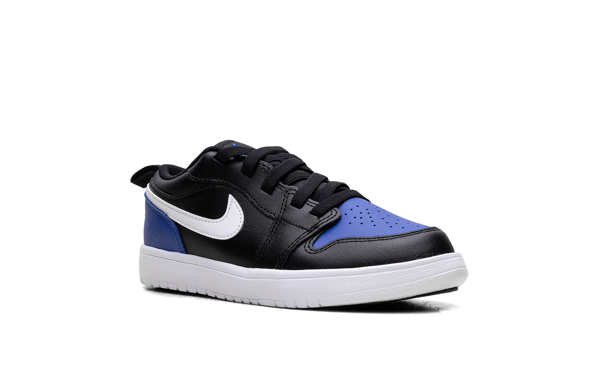 jordan 1 low alt black game royal white ps+DR9748-042+diagnol right view