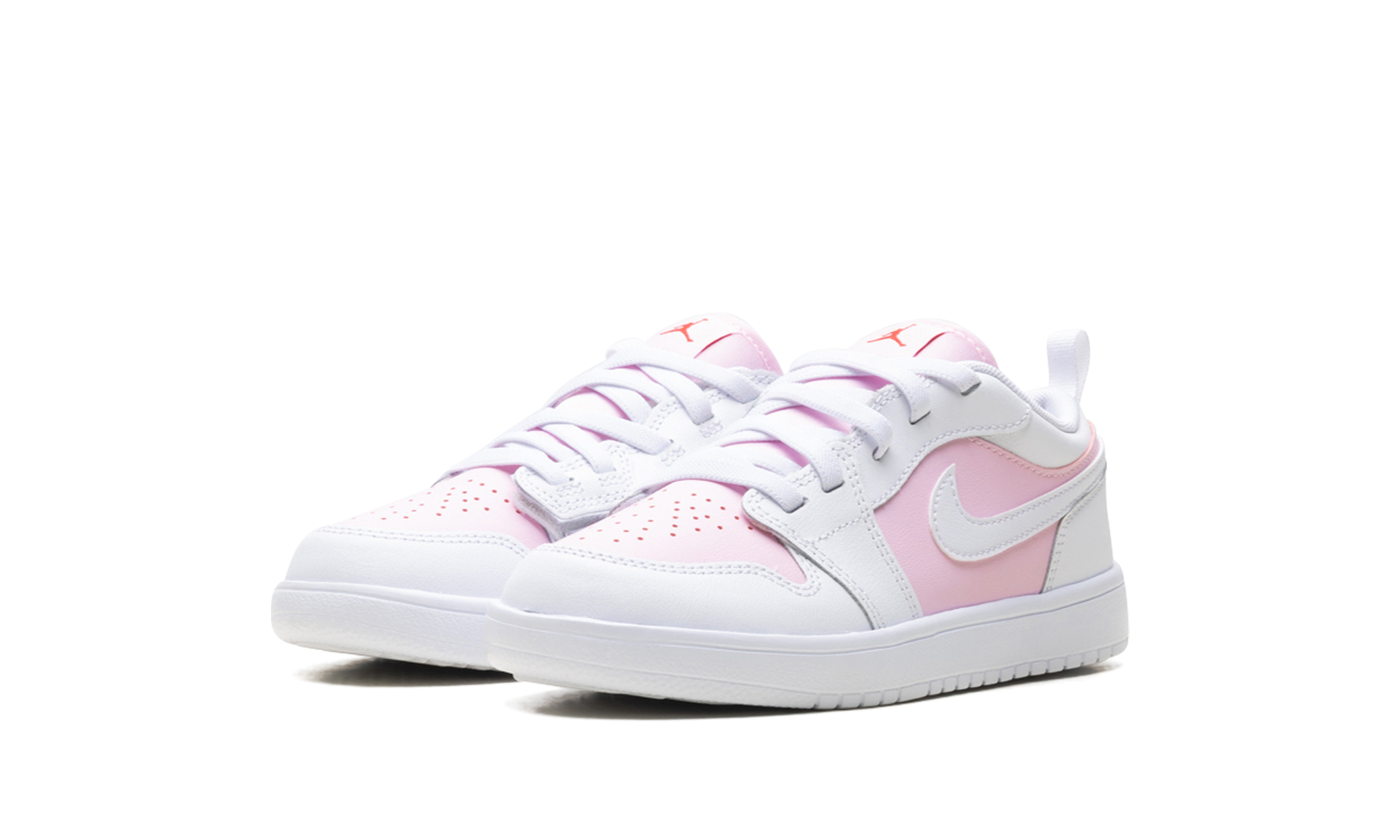 jordan 1 low alt pink foam fire red white ps+DR9748-608+diagnol left view