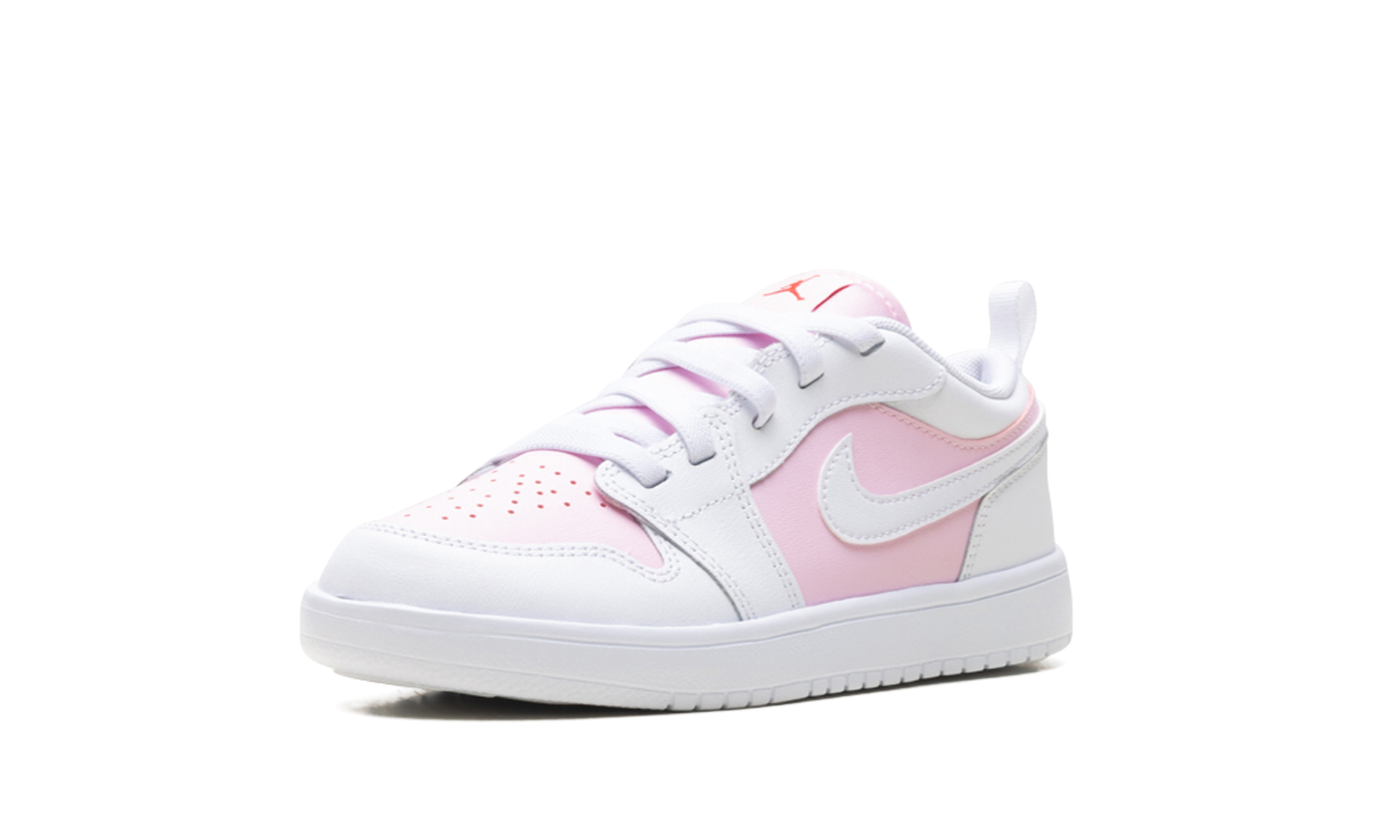 jordan 1 low alt pink foam fire red white ps+DR9748-608+left diagnol single view