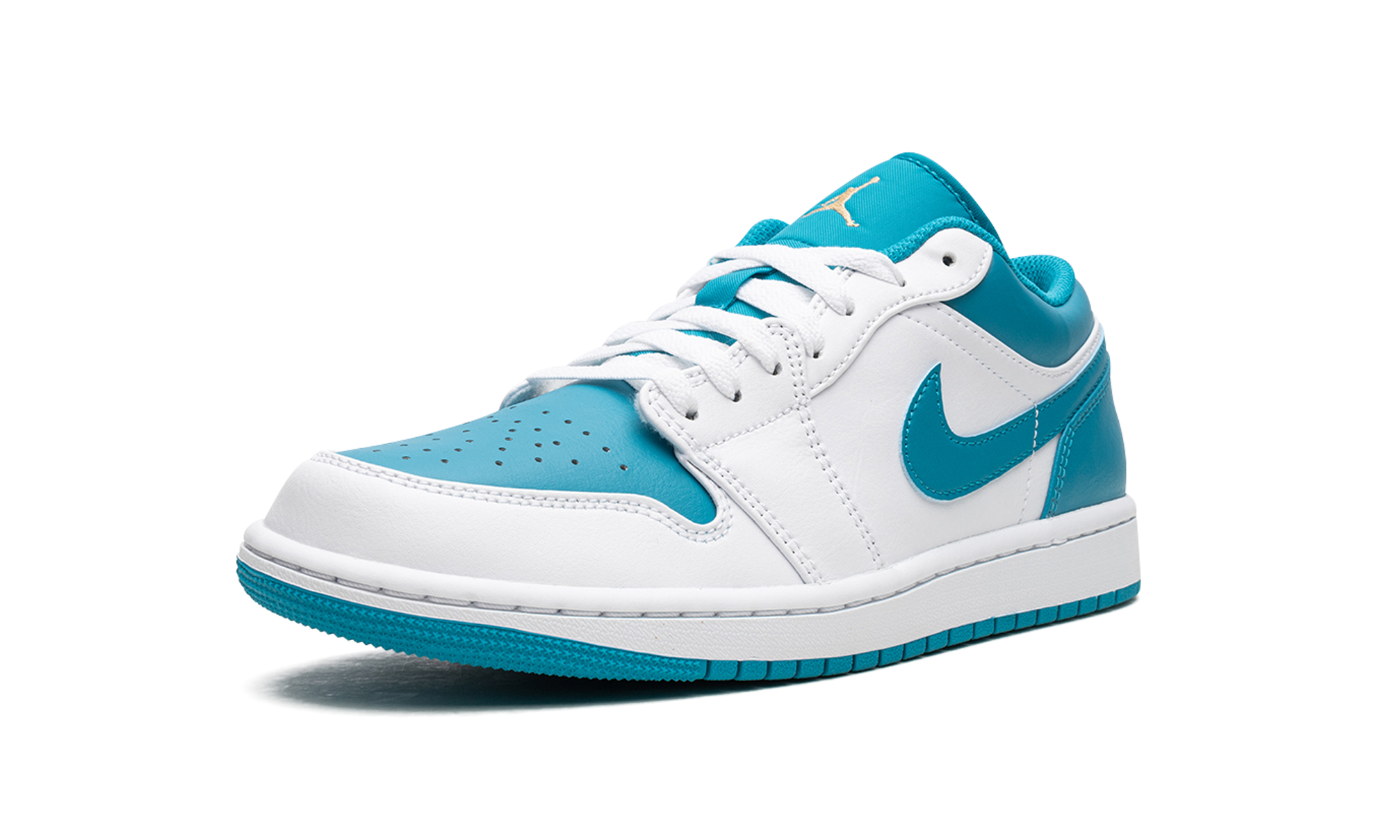 jordan 1 low aquatone+553558-174+left diagnol single view