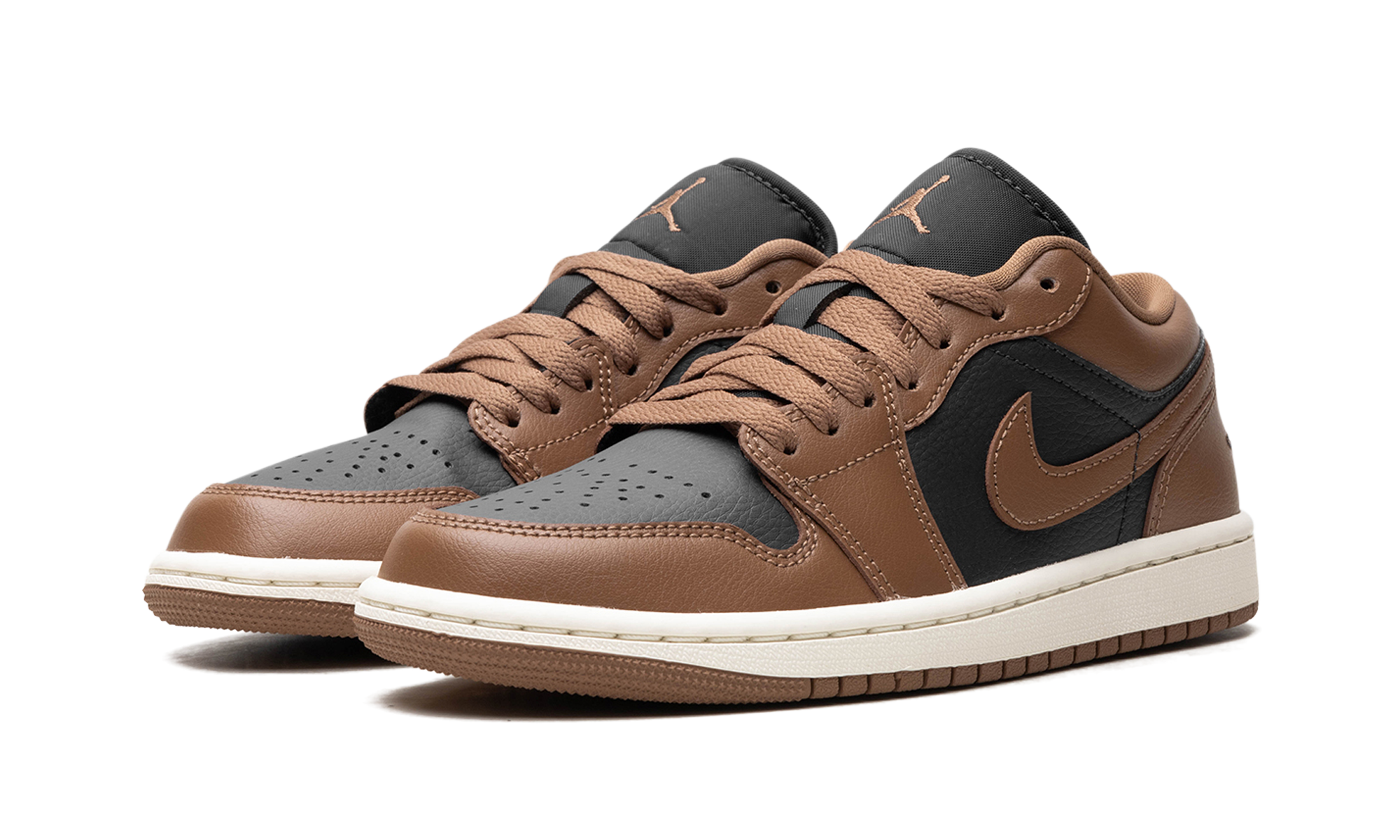 jordan 1 low archaeo brown women s+DC0774-021+diagnol left view