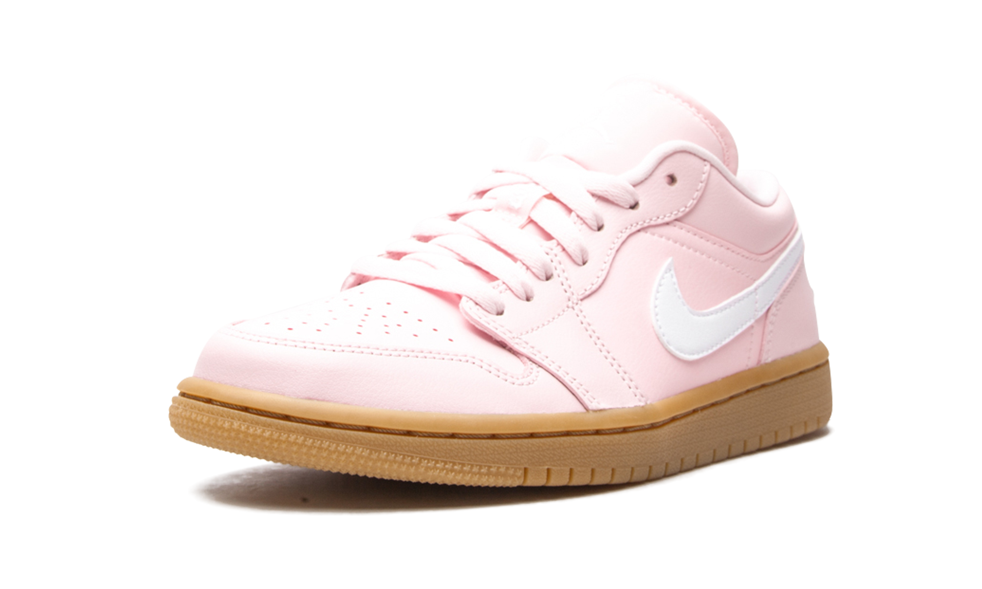 jordan 1 low arctic pink gum women s+DC0774-601+left diagnol single view