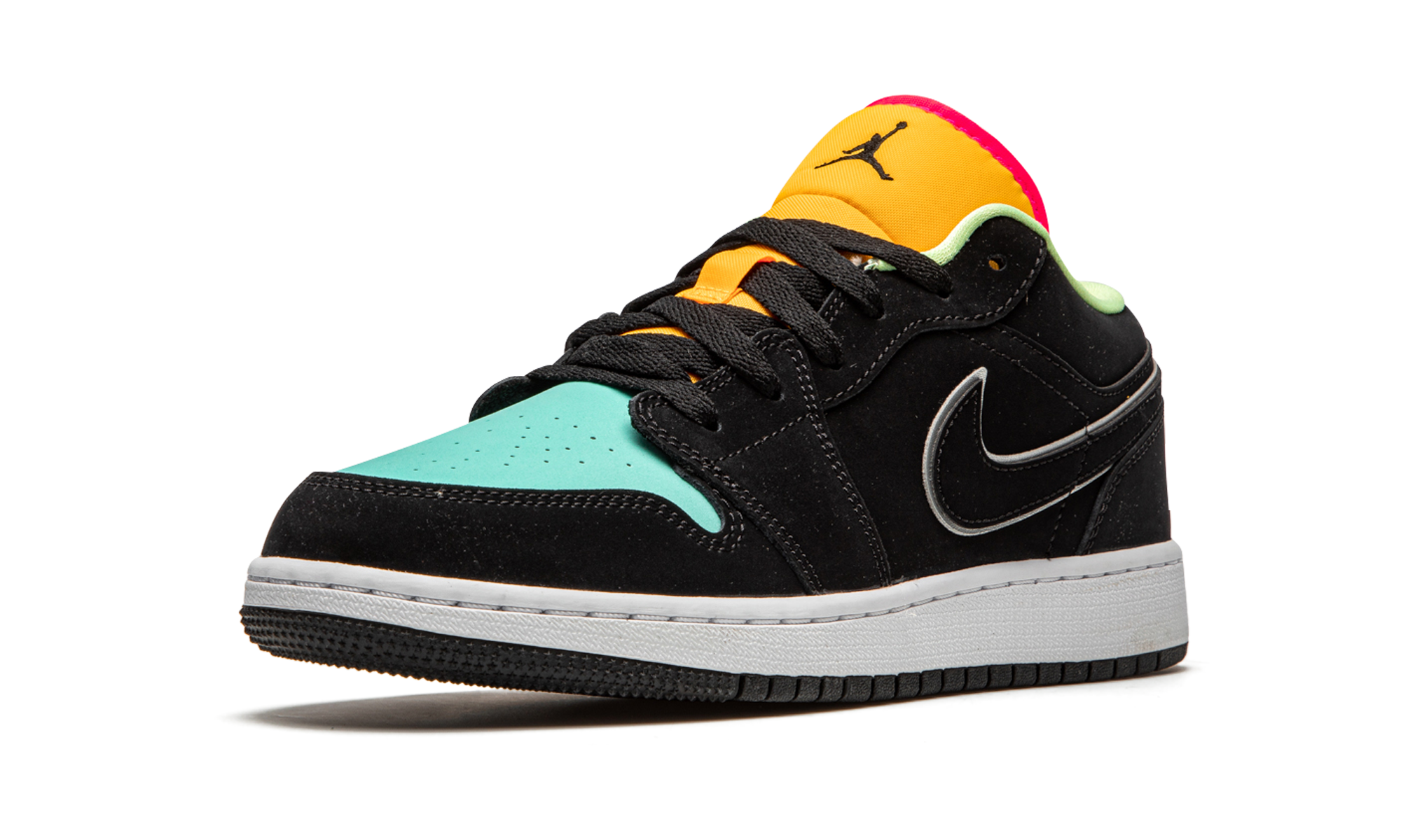 jordan 1 low aurora green gs+CV9844-013+left diagnol single view