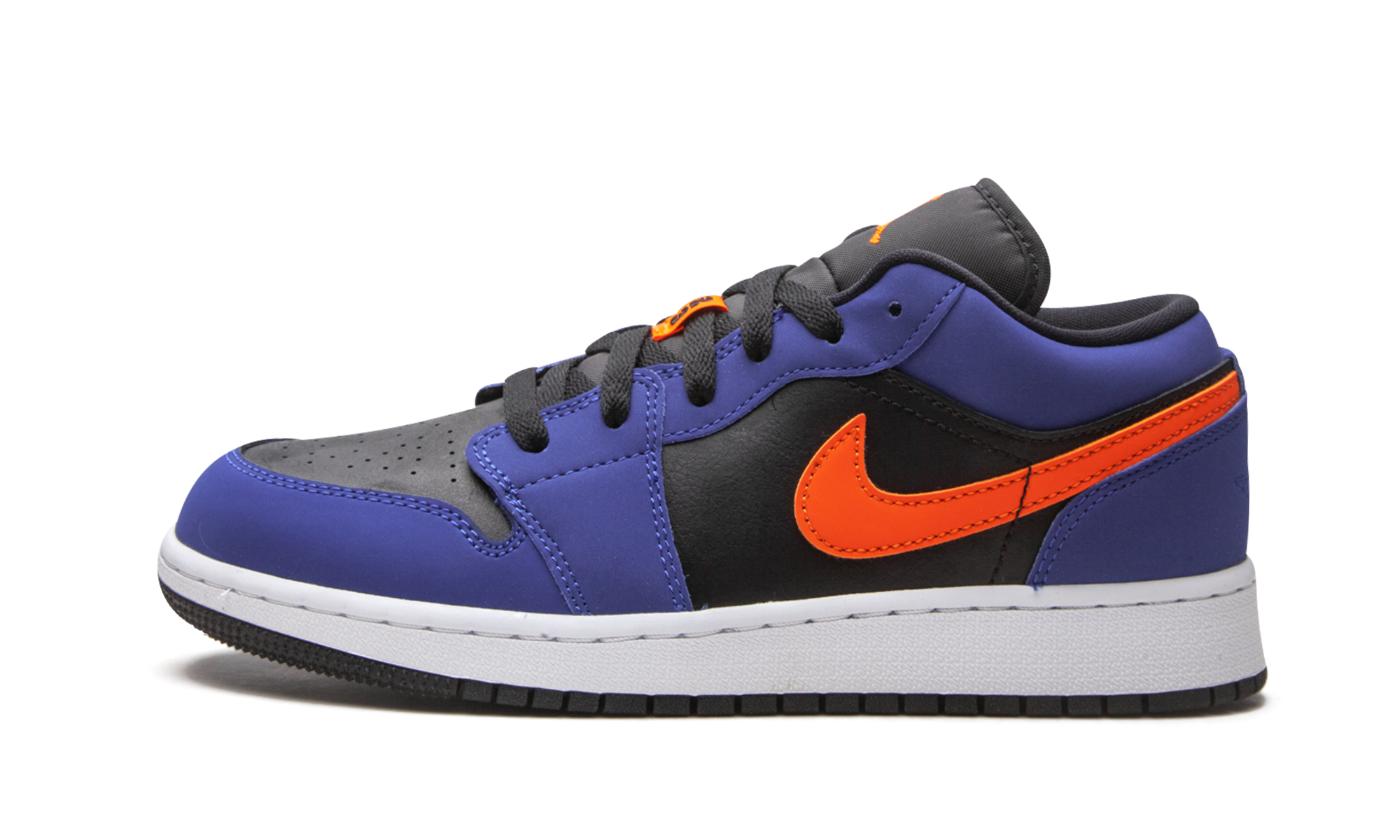 jordan 1 low black blue orange gs+553560-480+diagnol right view 1