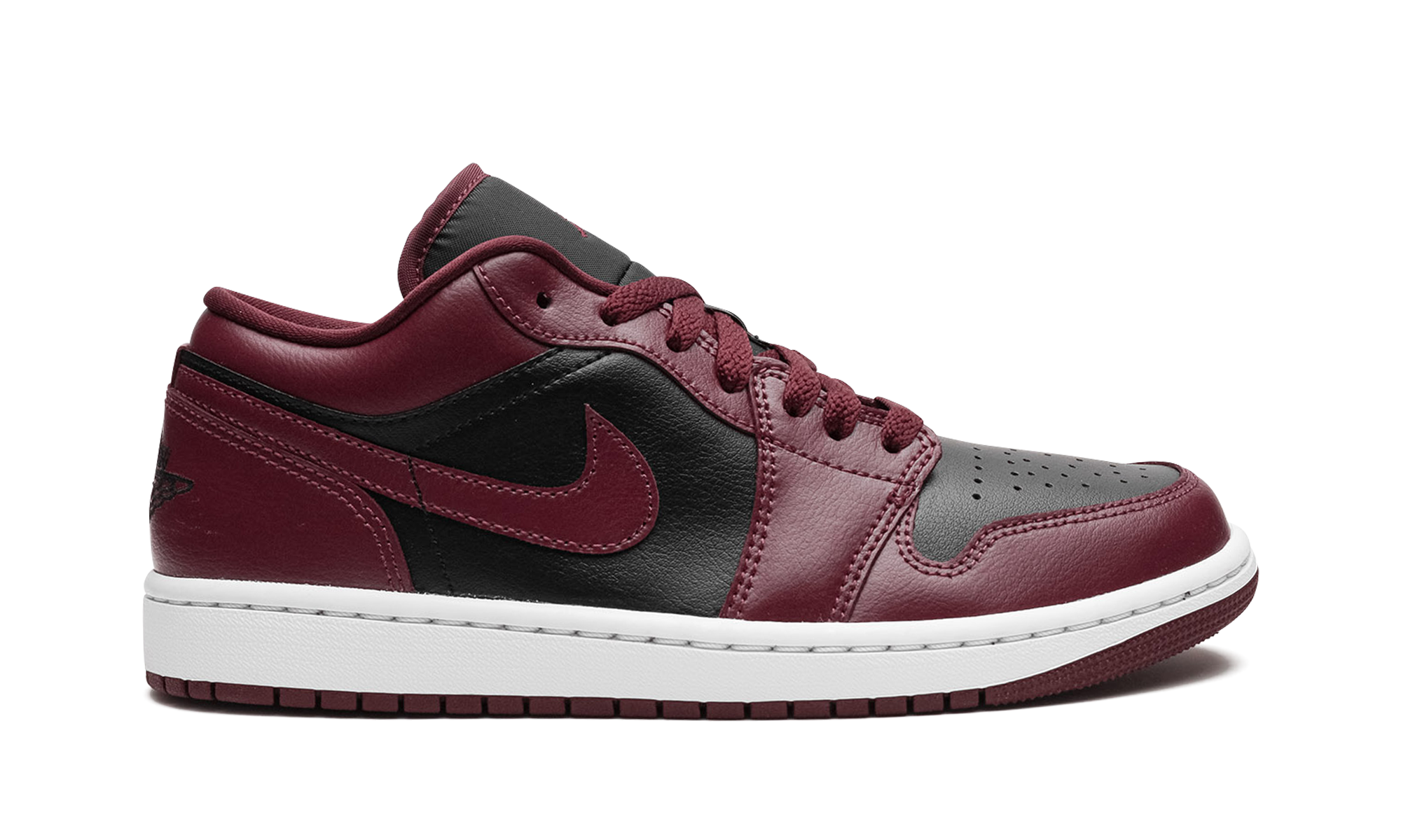 jordan 1 low black dark beetroot women s+DC0774-006+right view