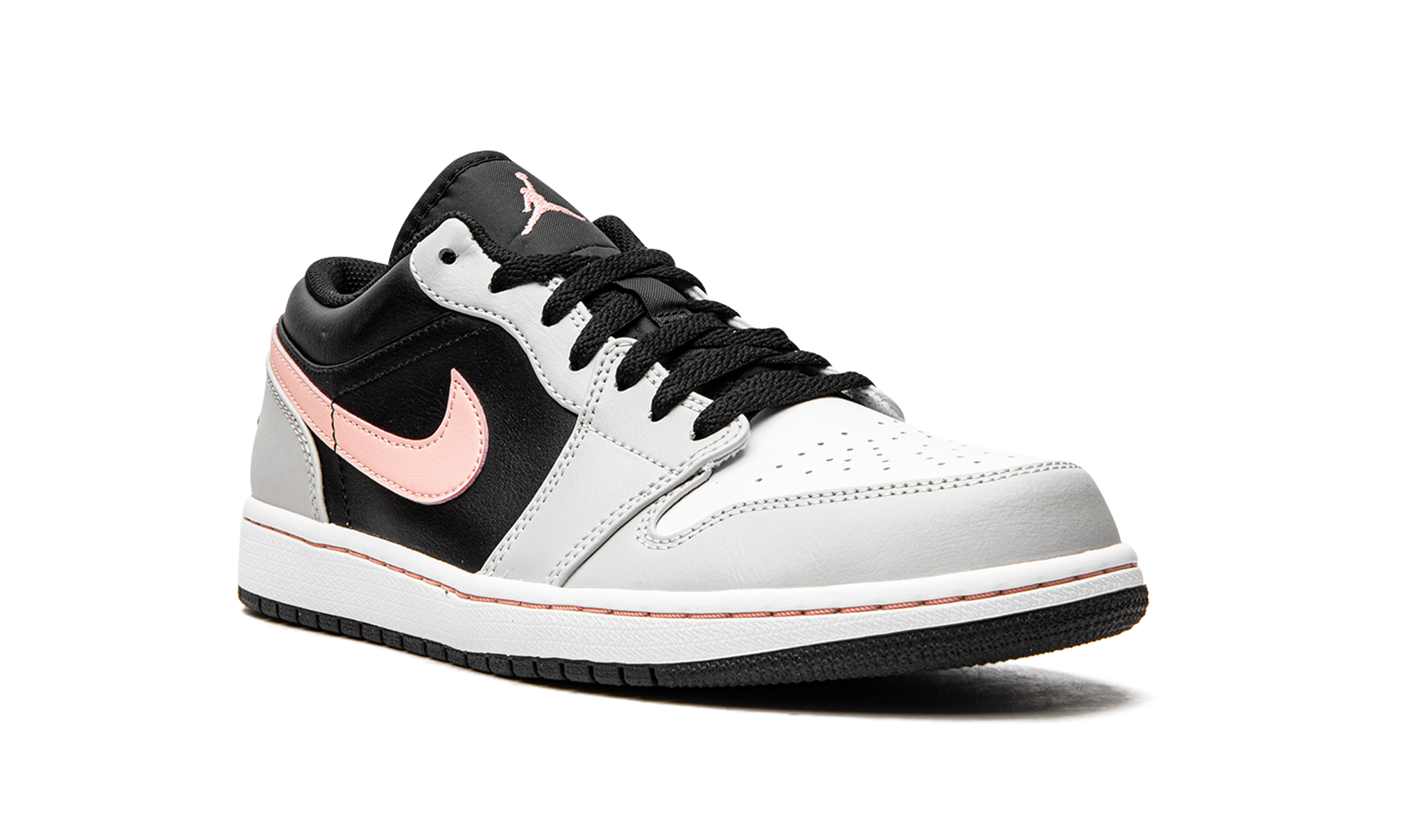 jordan 1 low black grey pink+553558-062+diagnol right view