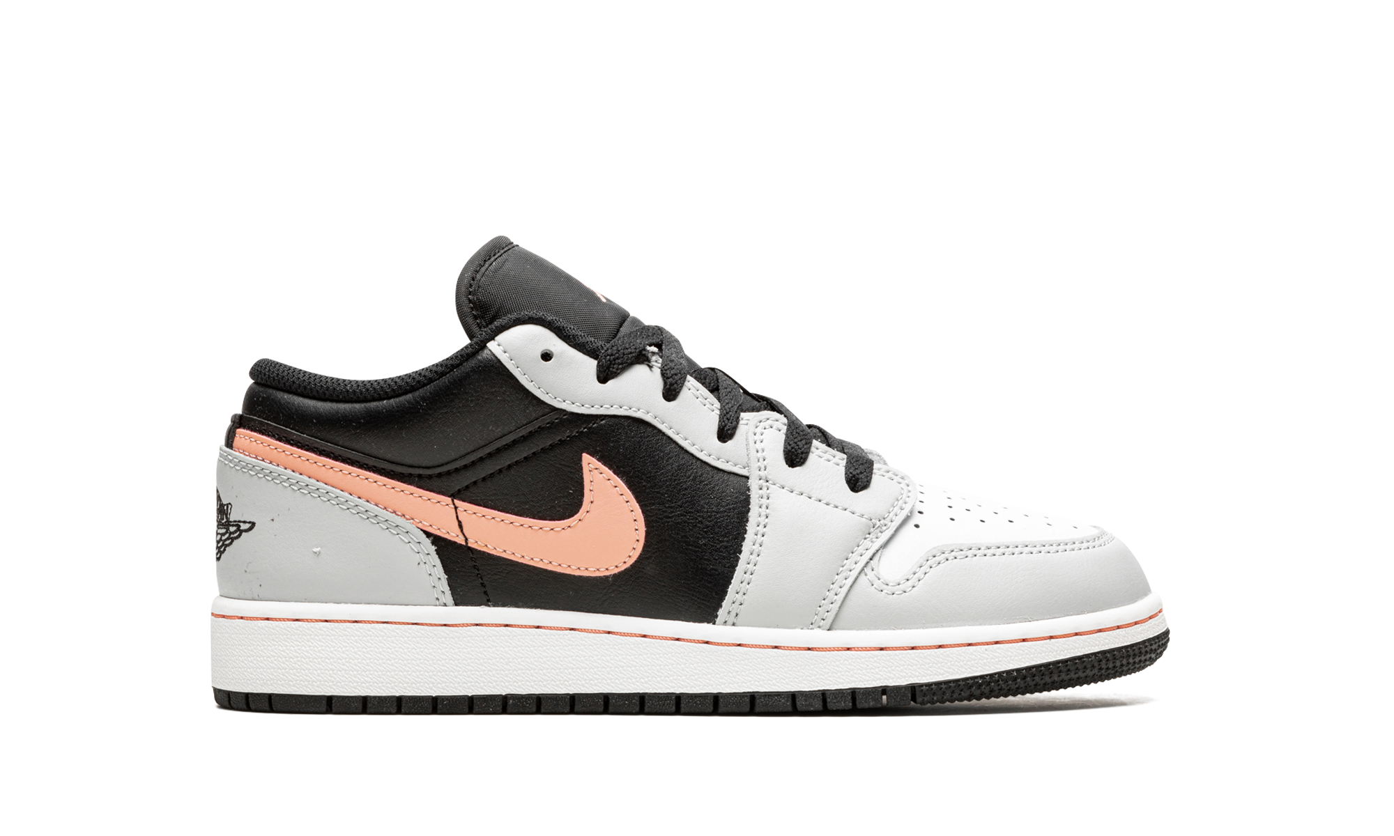 jordan 1 low black grey pink gs+553560-062+right view