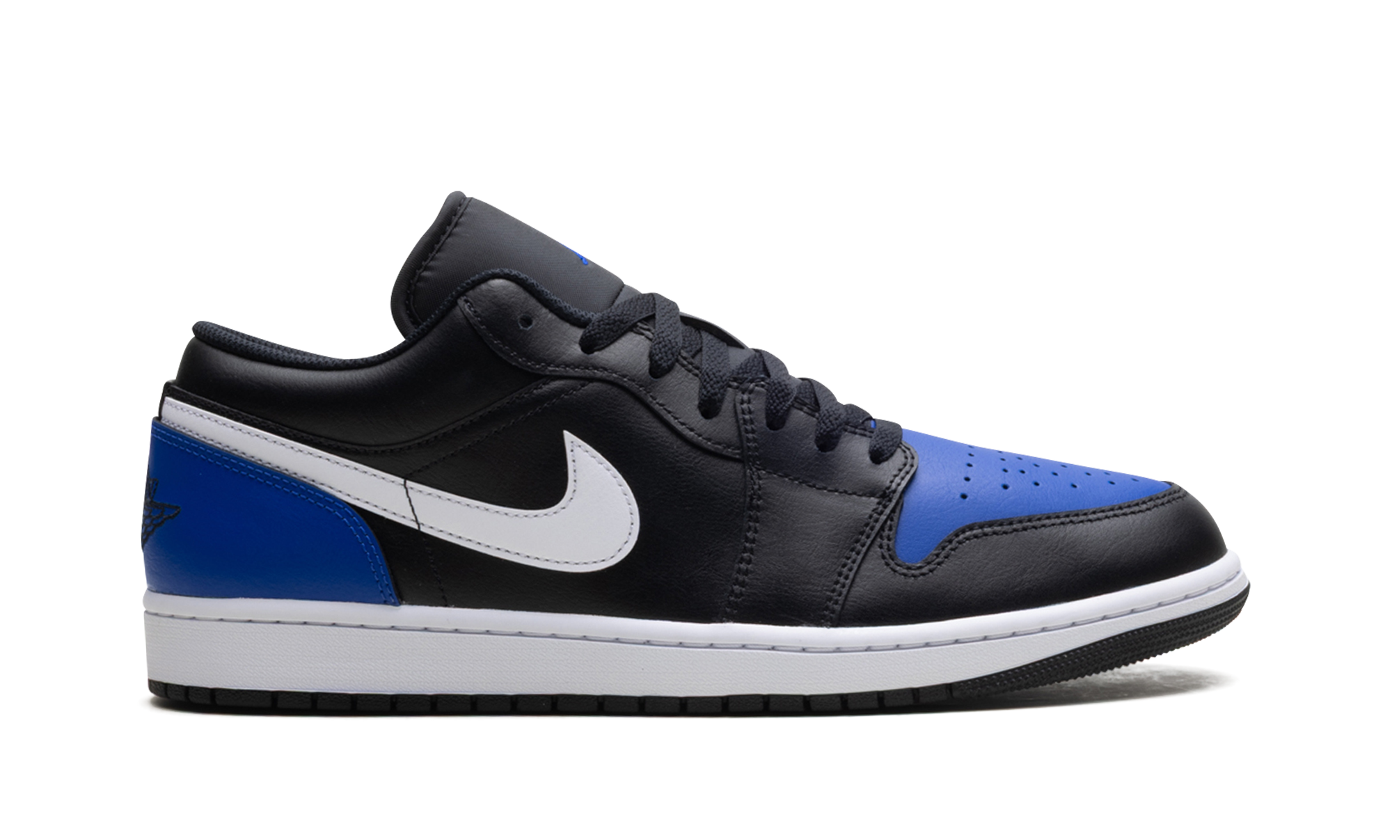 jordan 1 low black royal toe+553558-042+right view