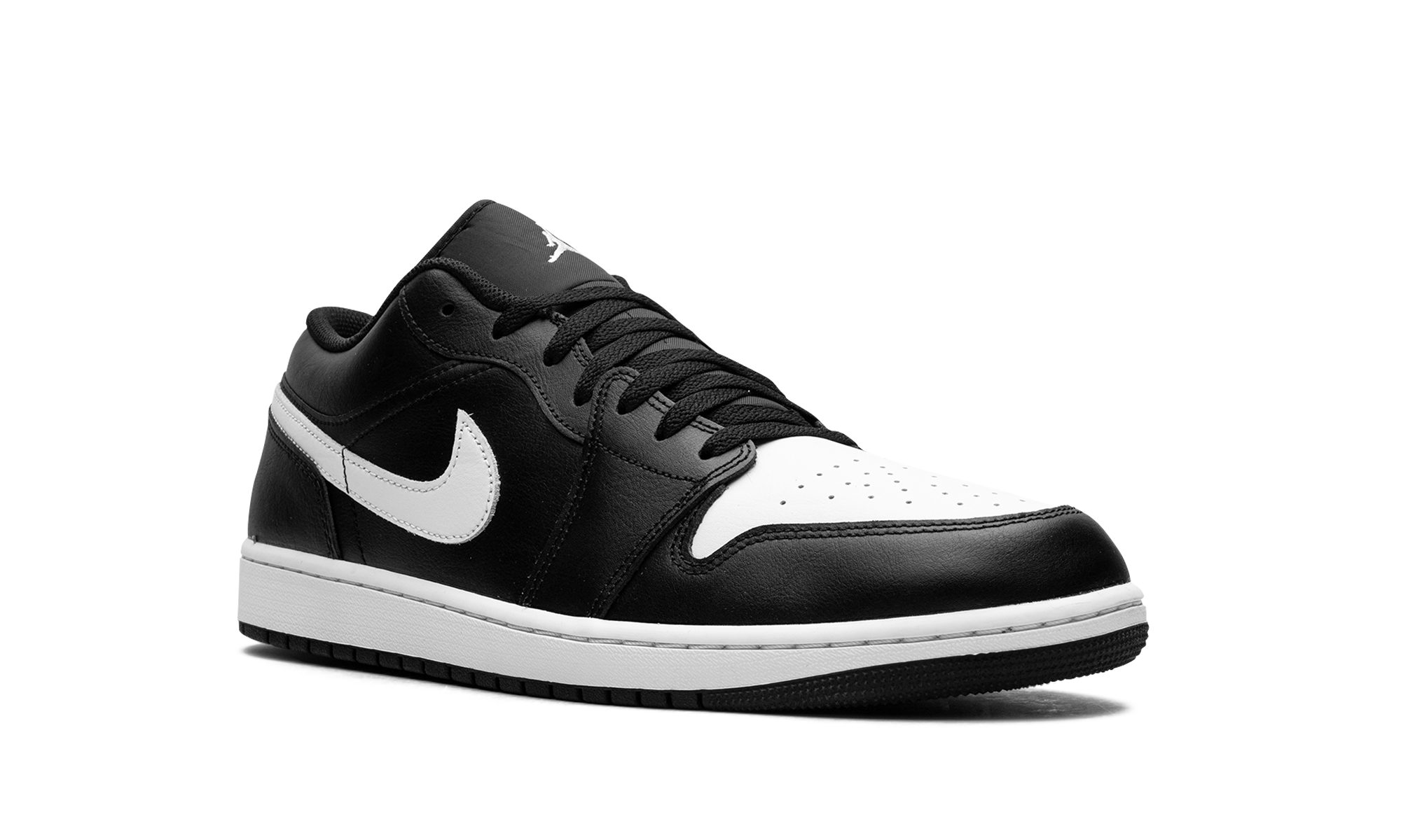 jordan 1 low black summit white+553558-043+diagnol right view