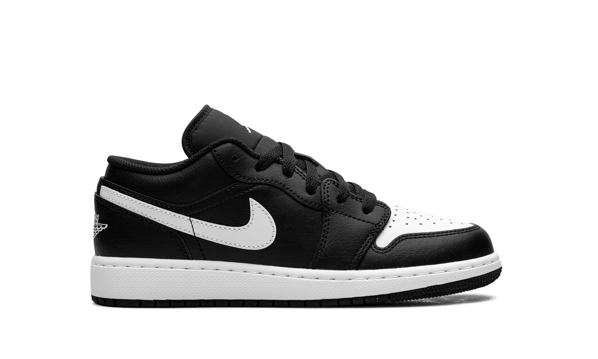 jordan 1 low black summit white gs+553560-043+right view